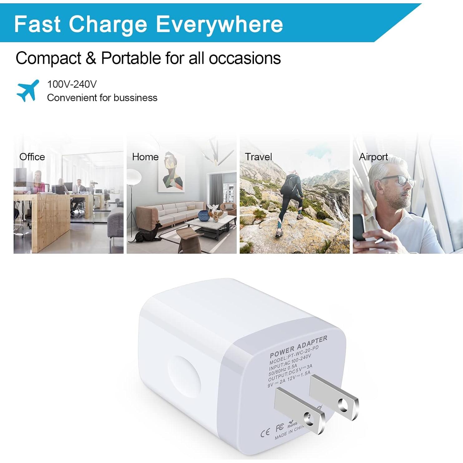 Cargador de pared USB C 20W PD Rápido Shenzhen Putuo