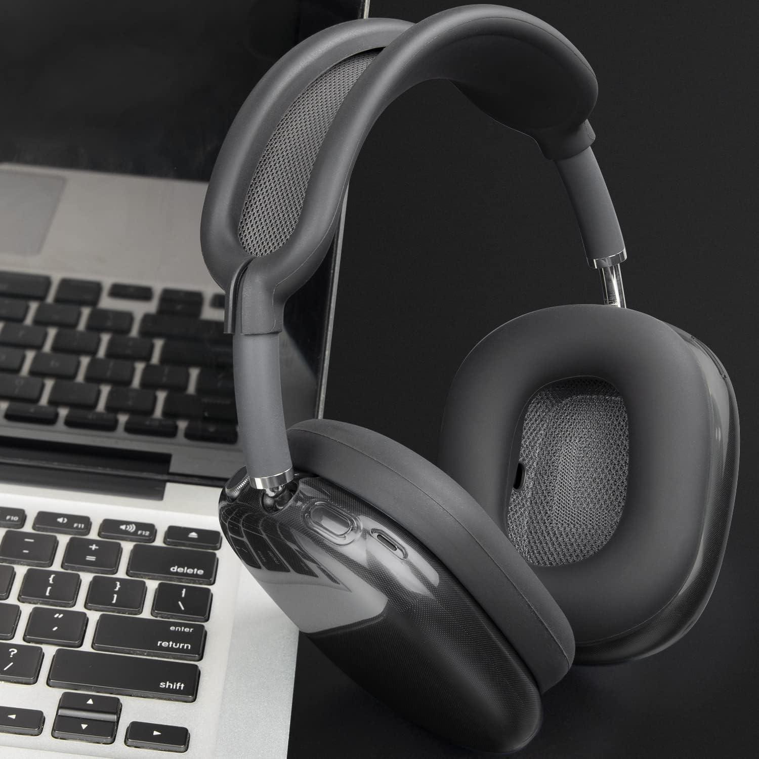 Kit de Protección SOULWIT para AirPods Max - Funda TPU y Almohadillas Silicona