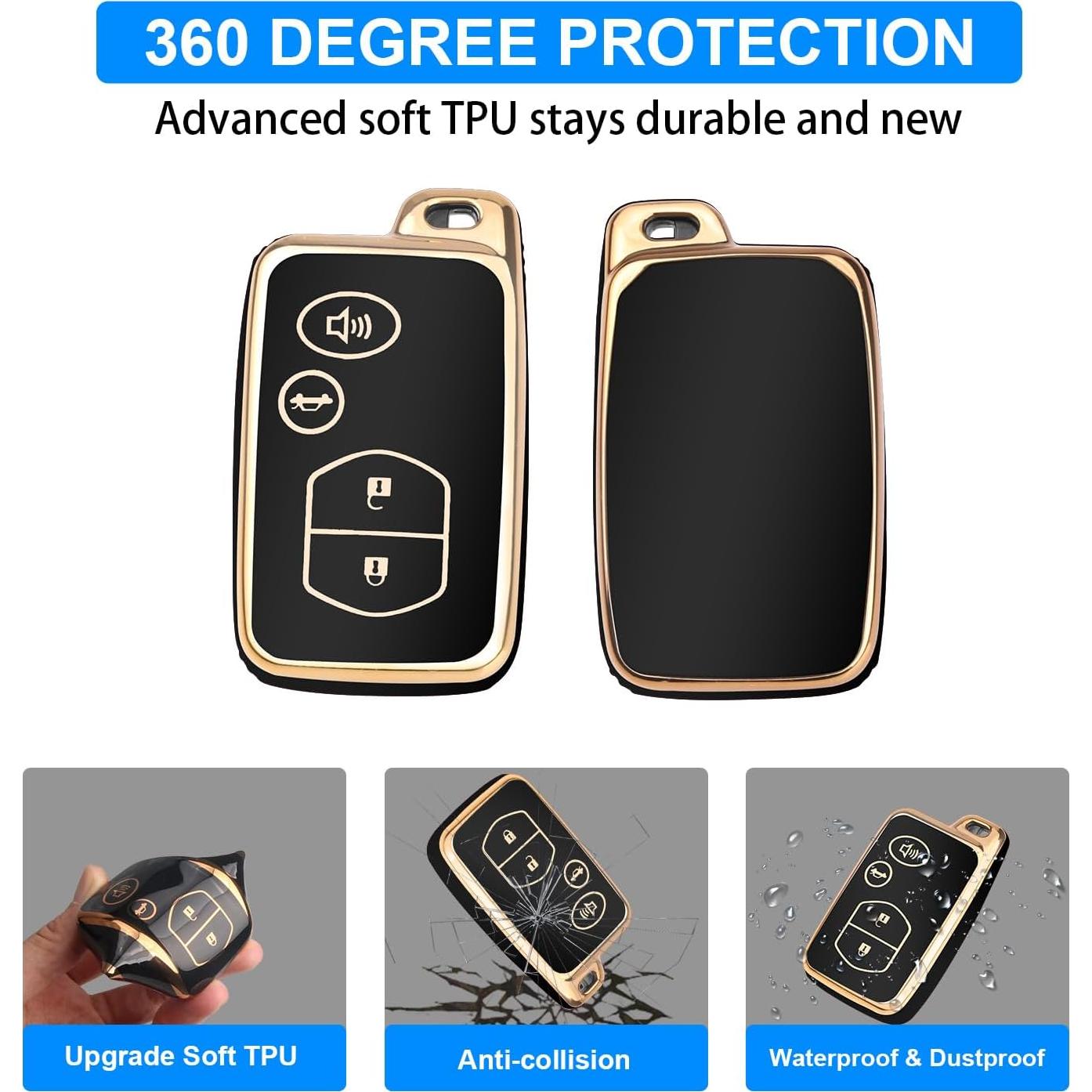 Cubierta de llavero QBUC para Toyota Camry Avalon Corolla