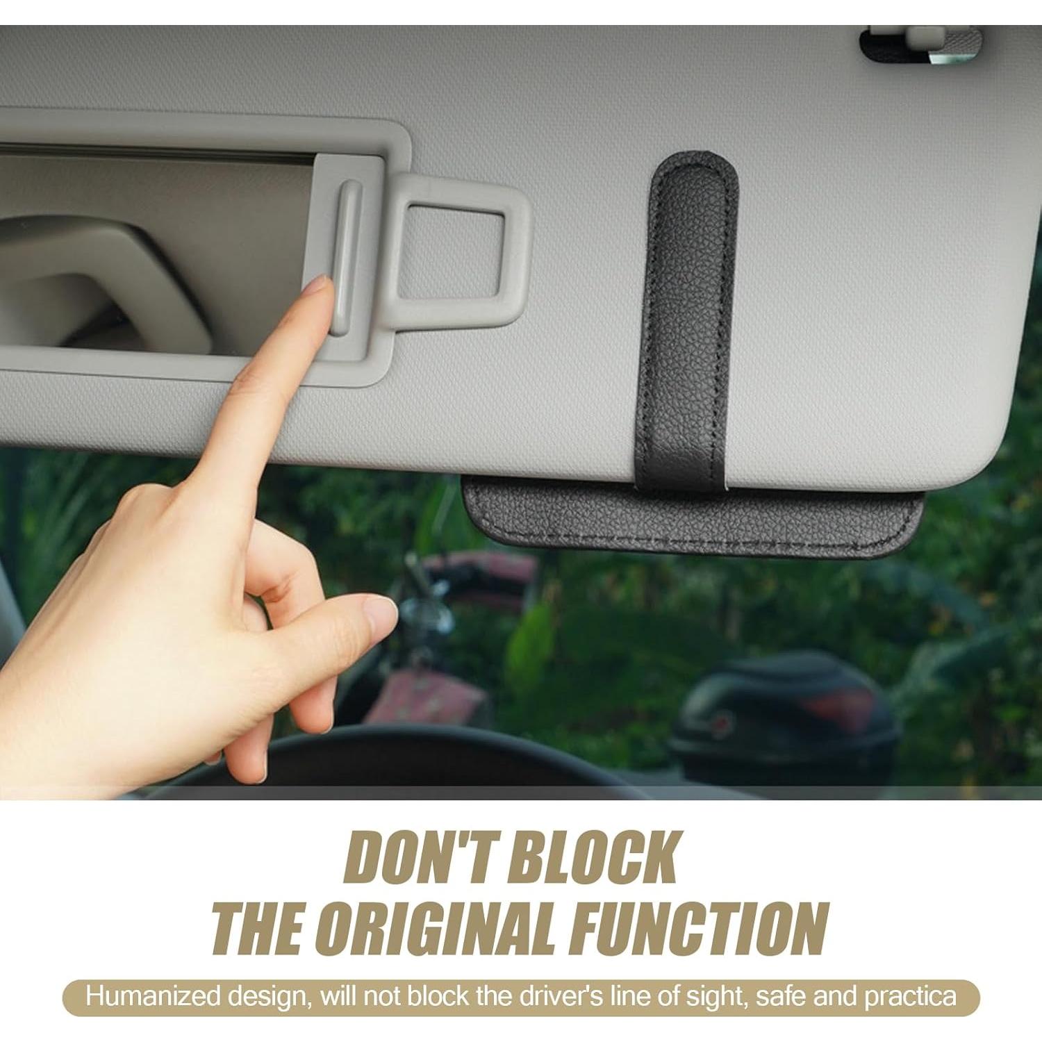 Organizador de Visera de Coche Sinytuto Beige con Bolsillos