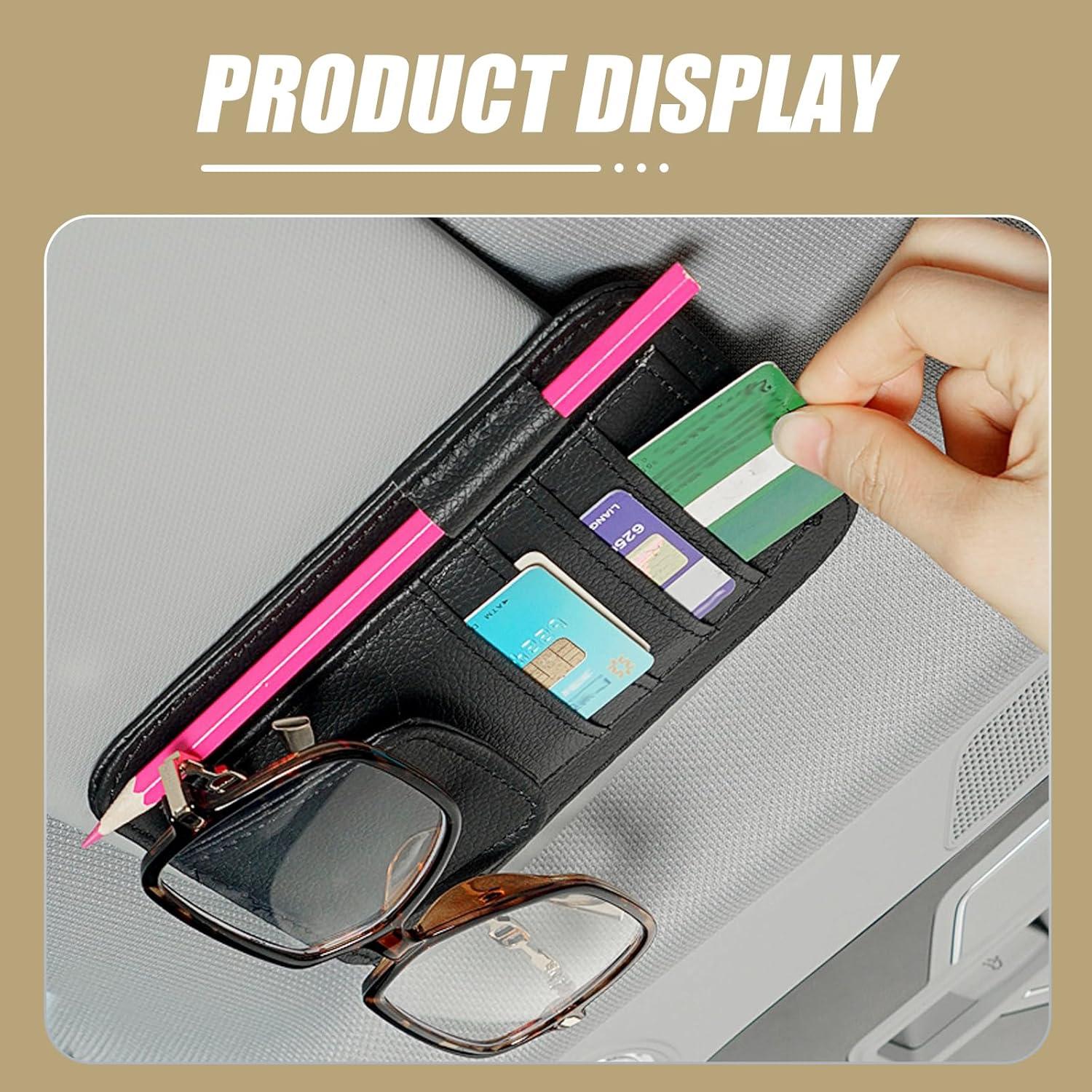 Organizador de Visera de Coche Sinytuto Beige con Bolsillos