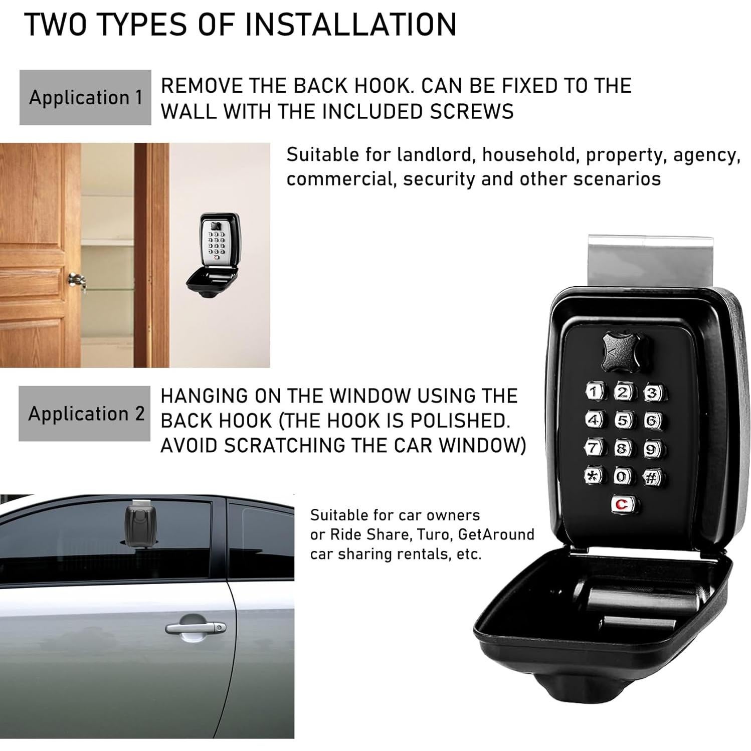 Caja de Llave de Coche Nexjy SL-591 con Contraseña Segura