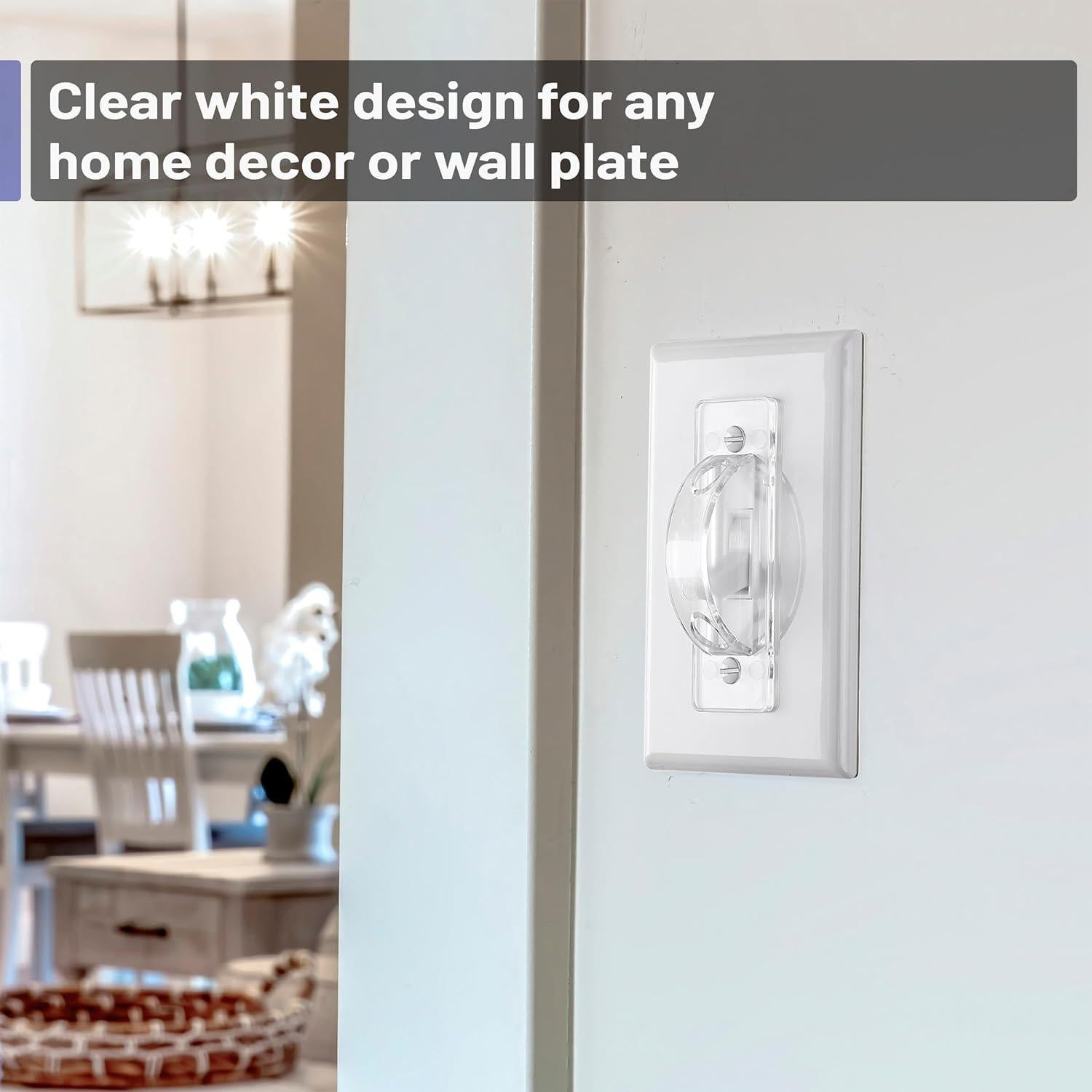 Cubiertas de Guardia de Interruptor de Luz Bates - 6 Piezas Transparentes