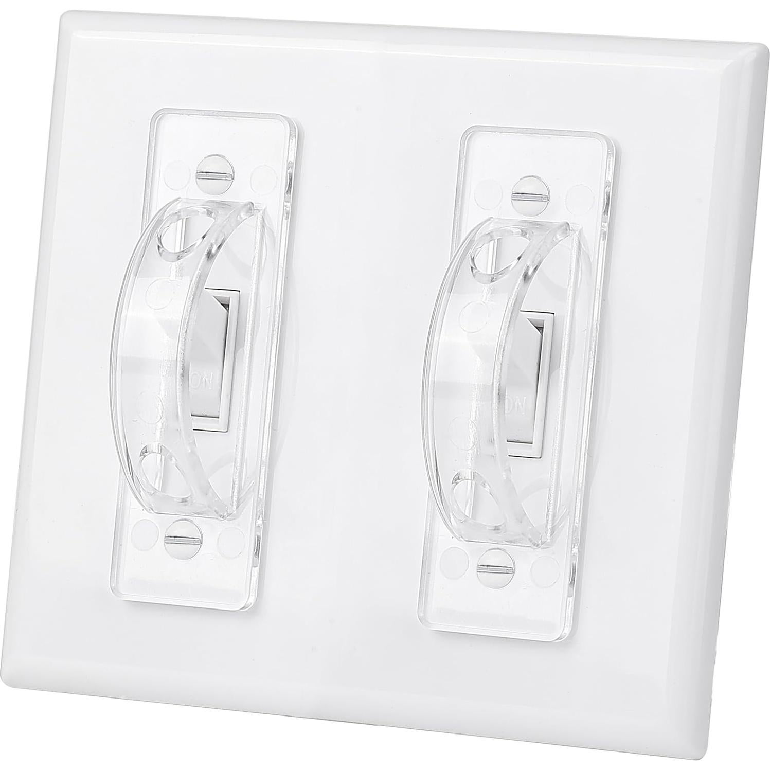 Cubiertas de Guardia de Interruptor de Luz Bates - 6 Piezas Transparentes