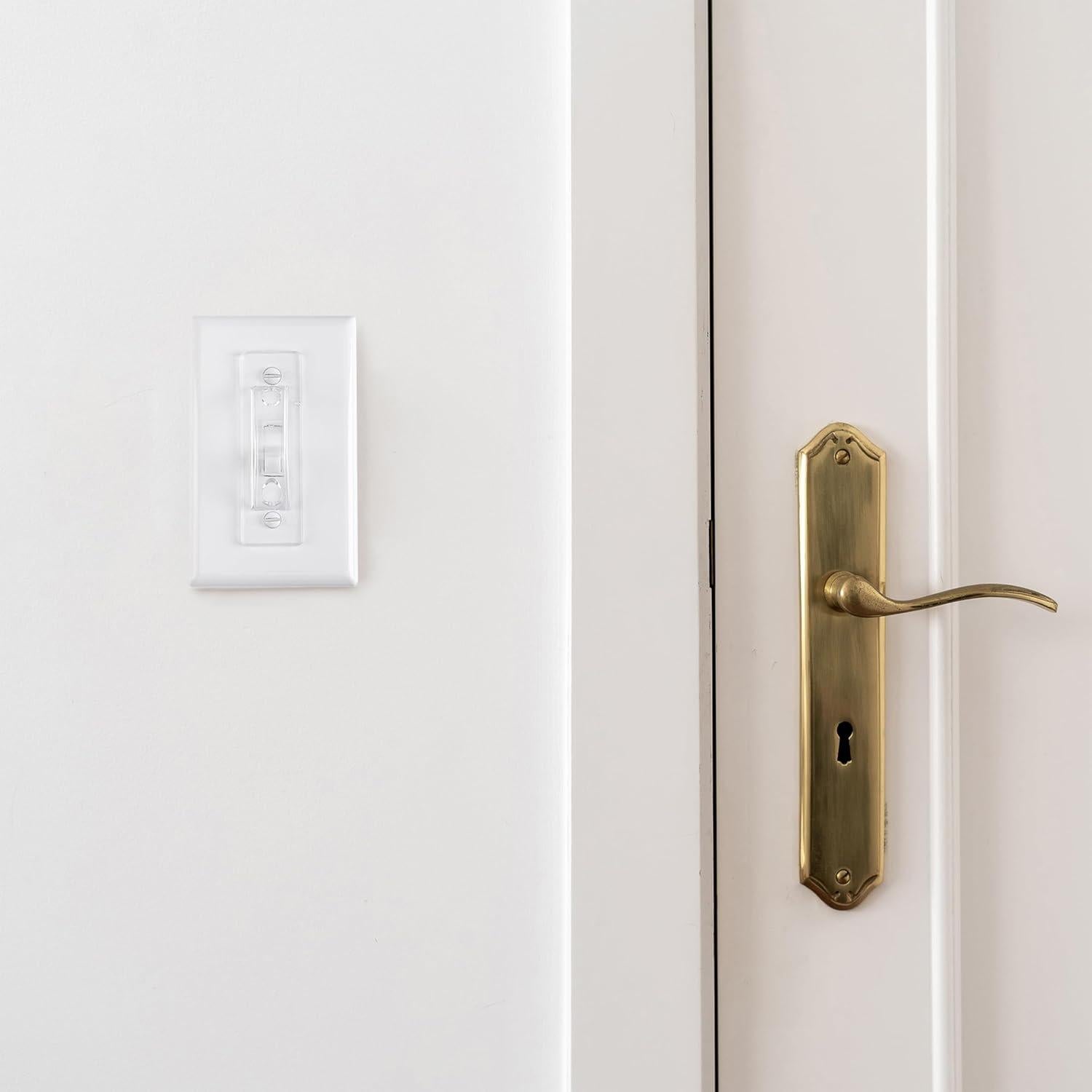 Cubiertas de Guardia de Interruptor de Luz Bates - 6 Piezas Transparentes