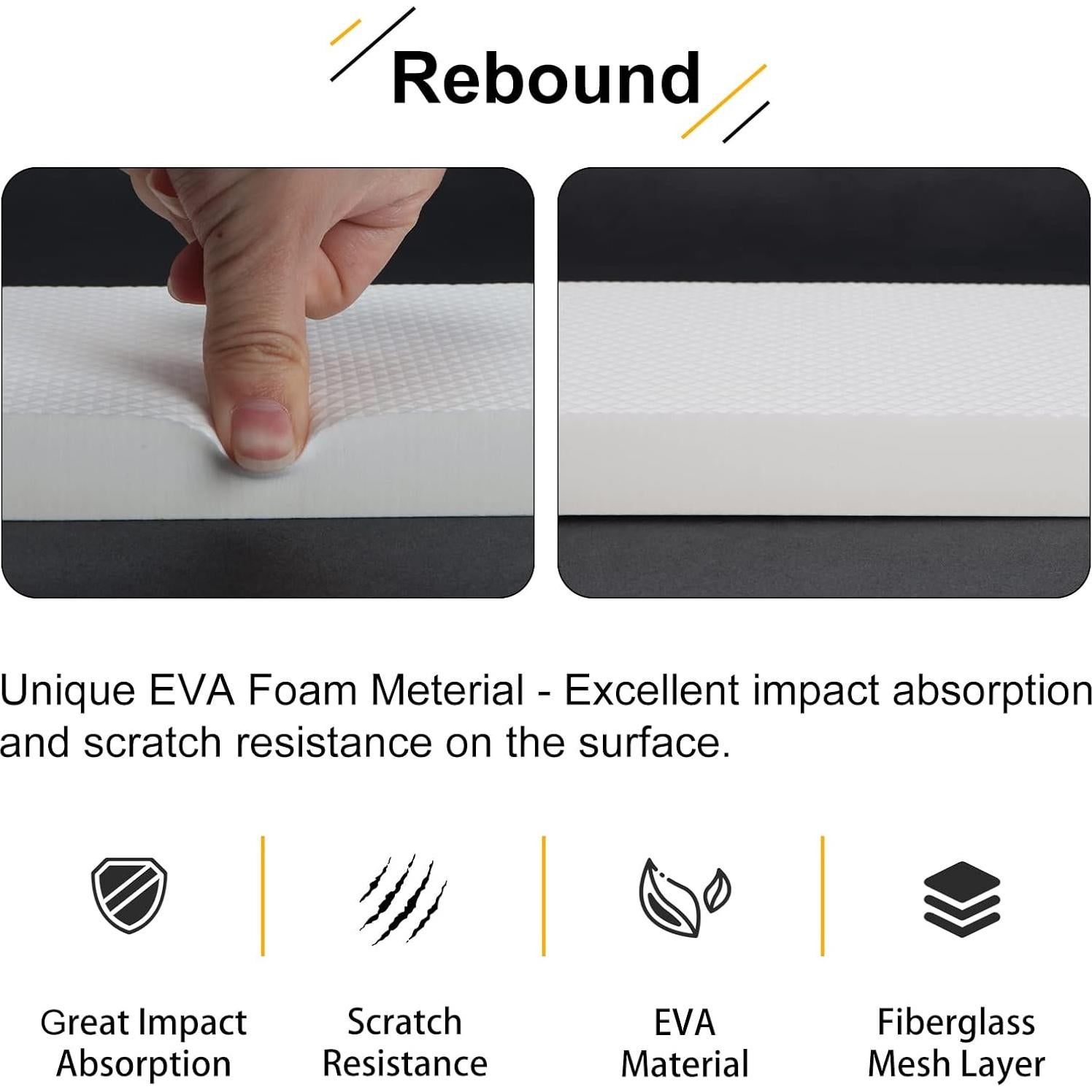 Protector de Pared de Garaje Kxuhivc 4 Pack EVA 30x10 cm