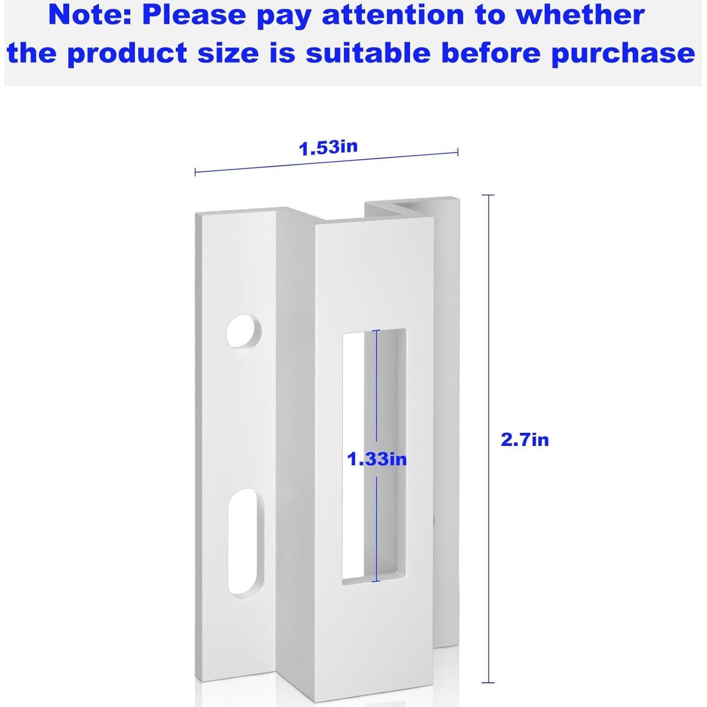 Pestillo de Puerta Corredera E2124 Misfart Aluminio Blanco