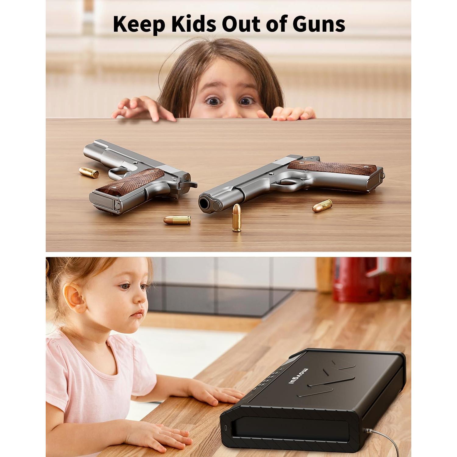 Caja de Armas Biométrica Movgul con Pantalla LCD y USB-C