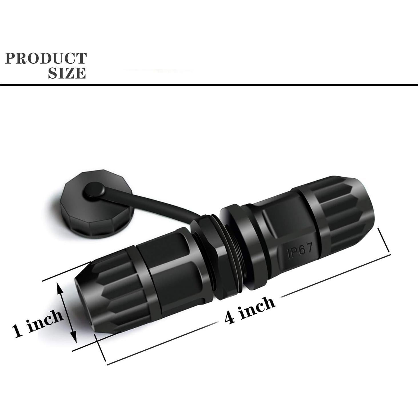 Conector RJ45 Hembra a Hembra IP67 para Exteriores - YIOVVOM