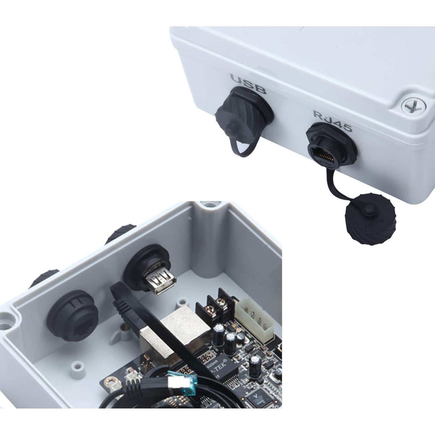 Conector RJ45 Hembra a Hembra IP67 para Exteriores - YIOVVOM