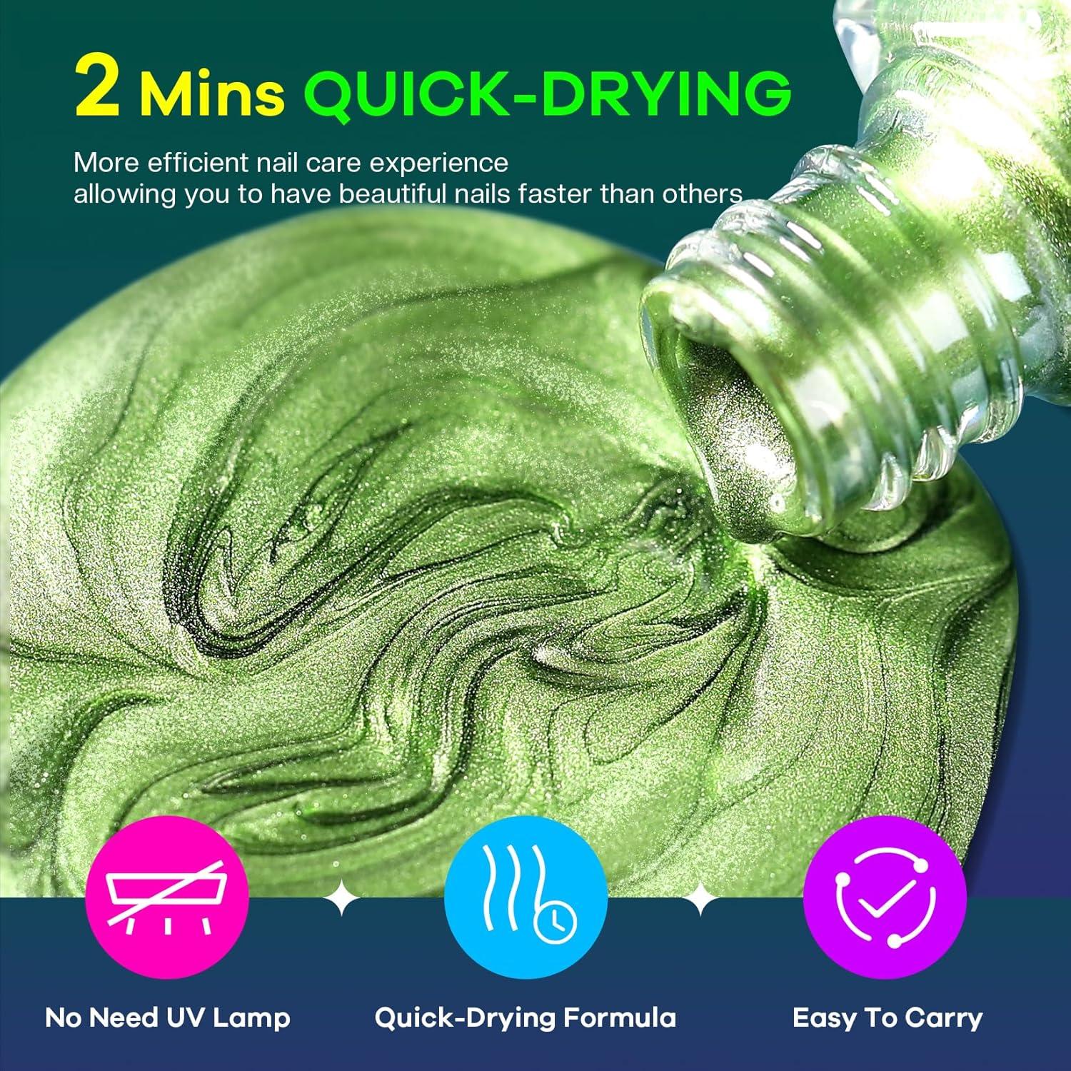 Kit de Esmalte de Uñas Holográfico Glamonade - 12 Colores