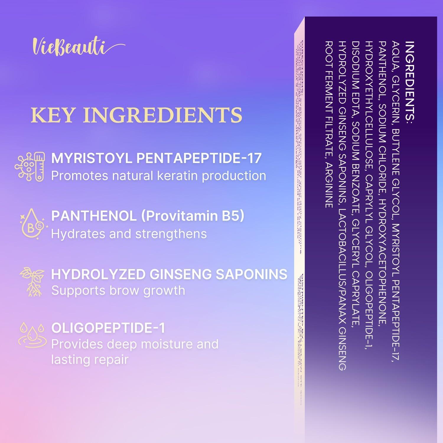 Suero de Pestañas VieBeauti 3mL - Crecimiento Natural y Vegano