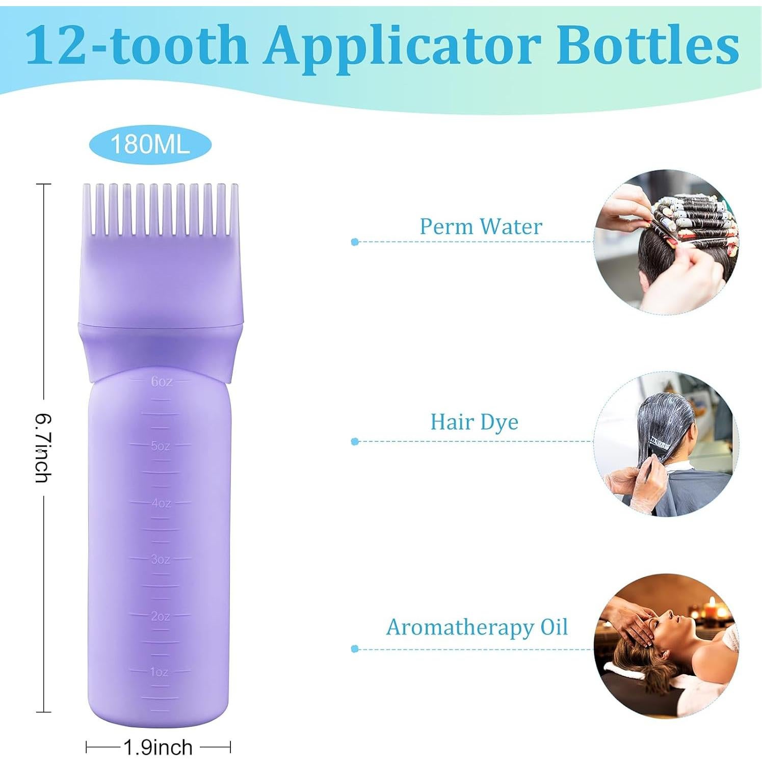 Botella Aplicadora de Peine Raíz Decorniqu 180 ml 4 Colores