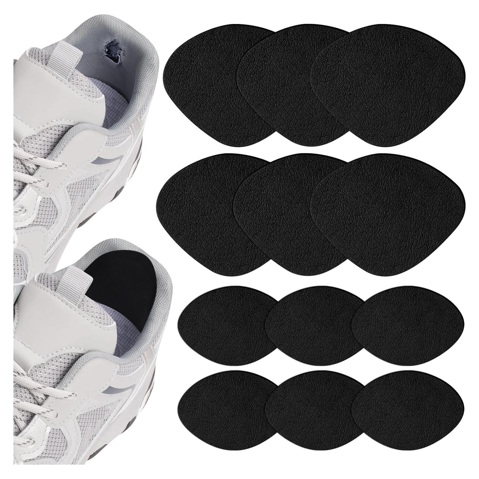 6 Pares Almohadillas Cuero Talón HTZNHXT Negro - Alivio Dolor