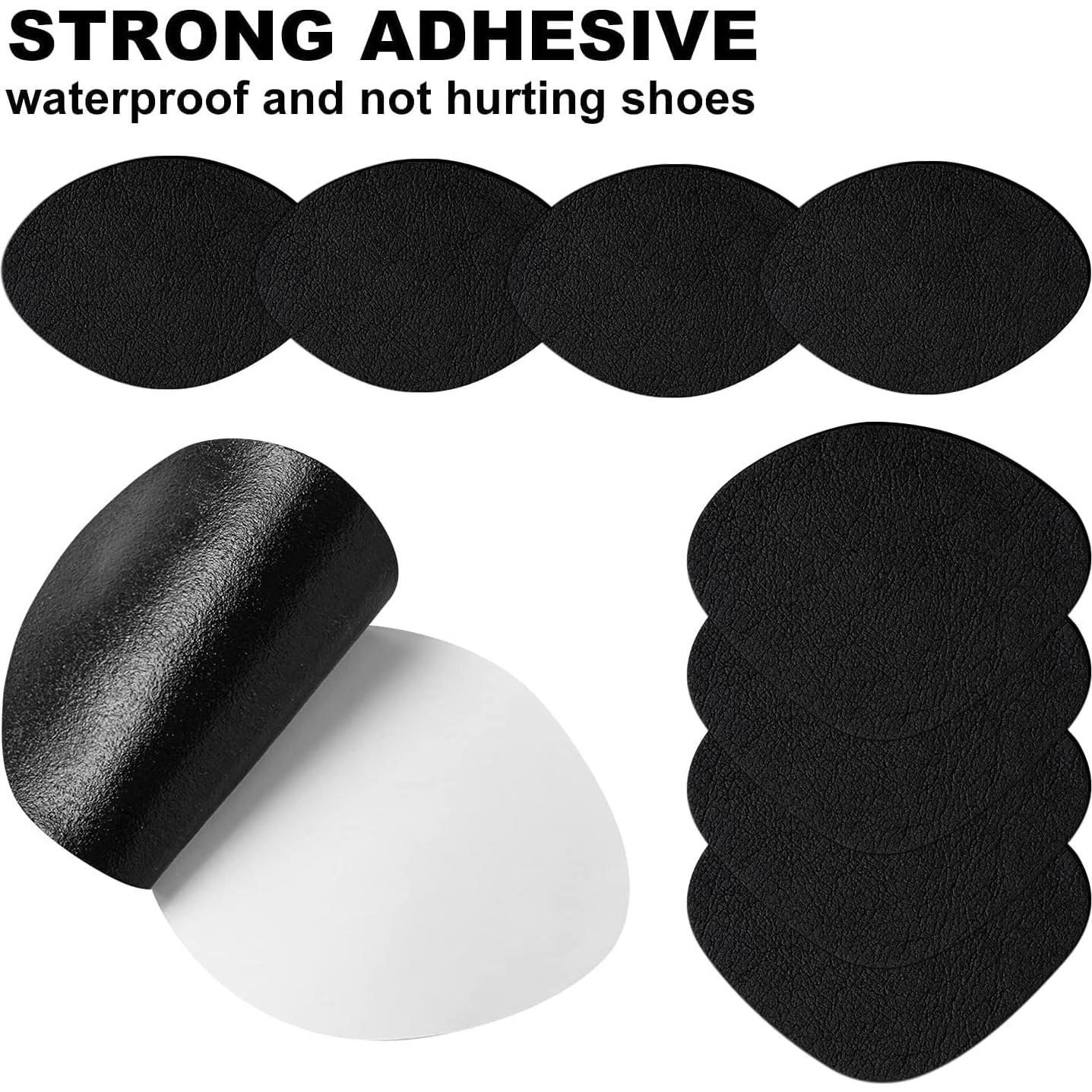 6 Pares Almohadillas Cuero Talón HTZNHXT Negro - Alivio Dolor