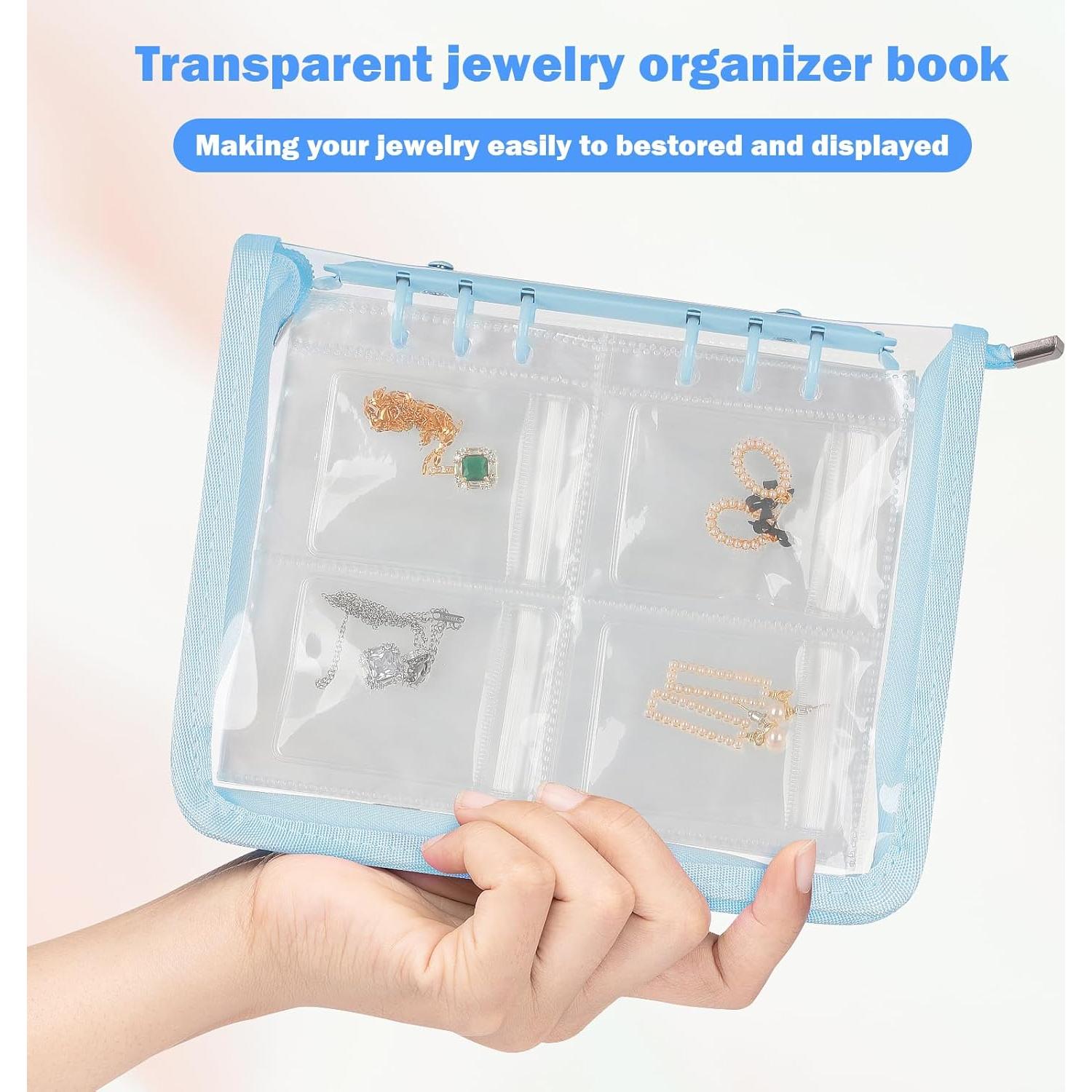 Organizador de Joyería KUKUVR Azul - Estuche de Viaje Plegable