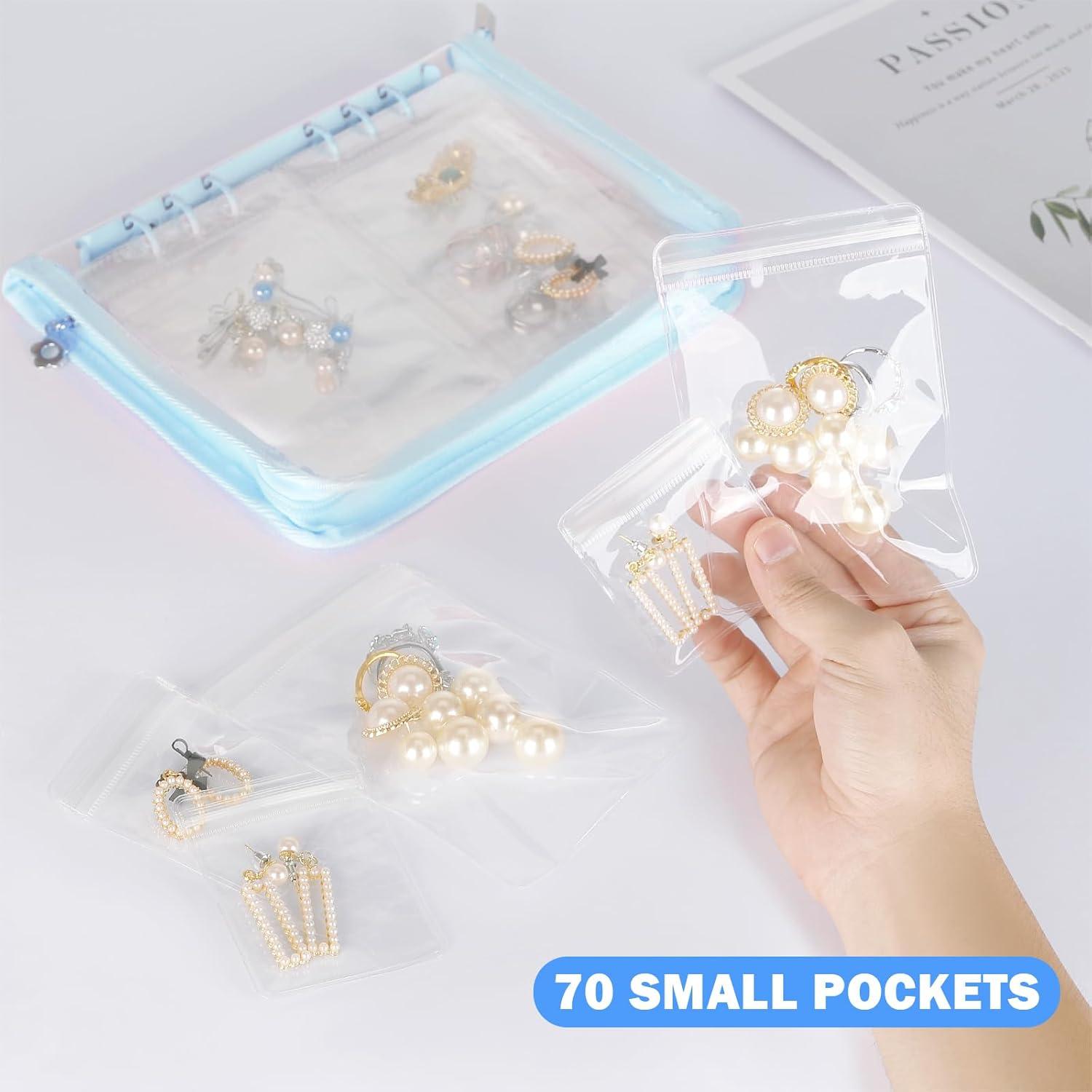 Organizador de Joyería KUKUVR Azul - Estuche de Viaje Plegable