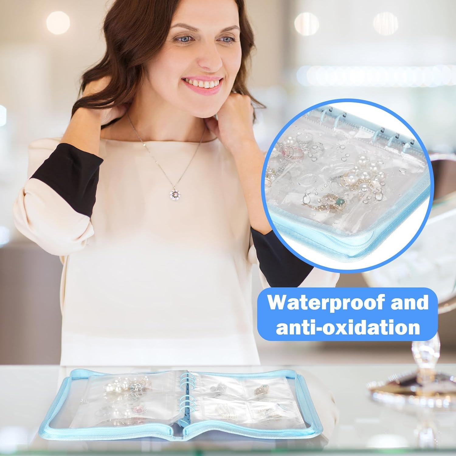 Organizador de Joyería KUKUVR Azul - Estuche de Viaje Plegable