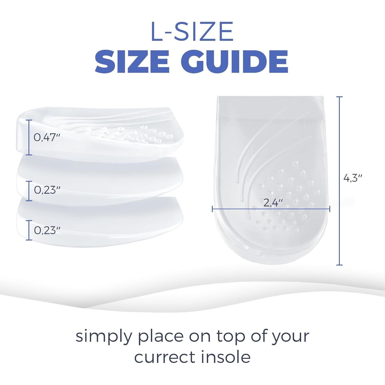 Plantillas de cuña ajustables Bloomdeals para corrección de postura