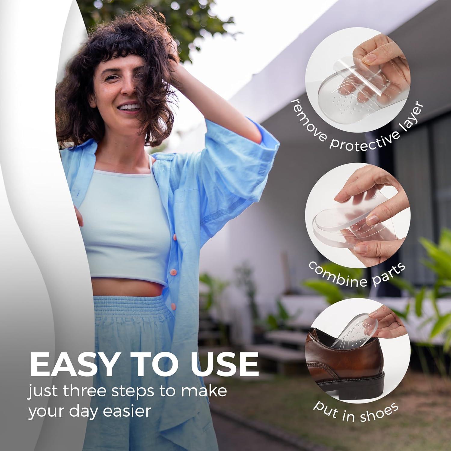 Plantillas de cuña ajustables Bloomdeals para corrección de postura