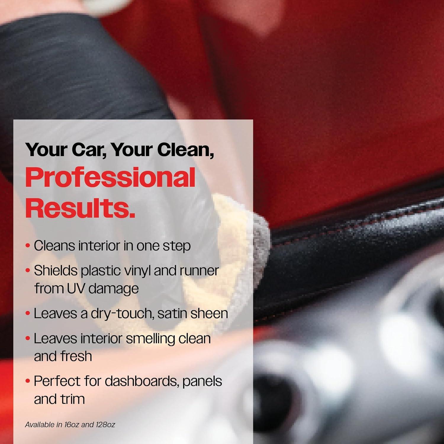 Limpiador y abrillantador Malco Clean & Shine 16 oz - Cuero, plástico, vinilo