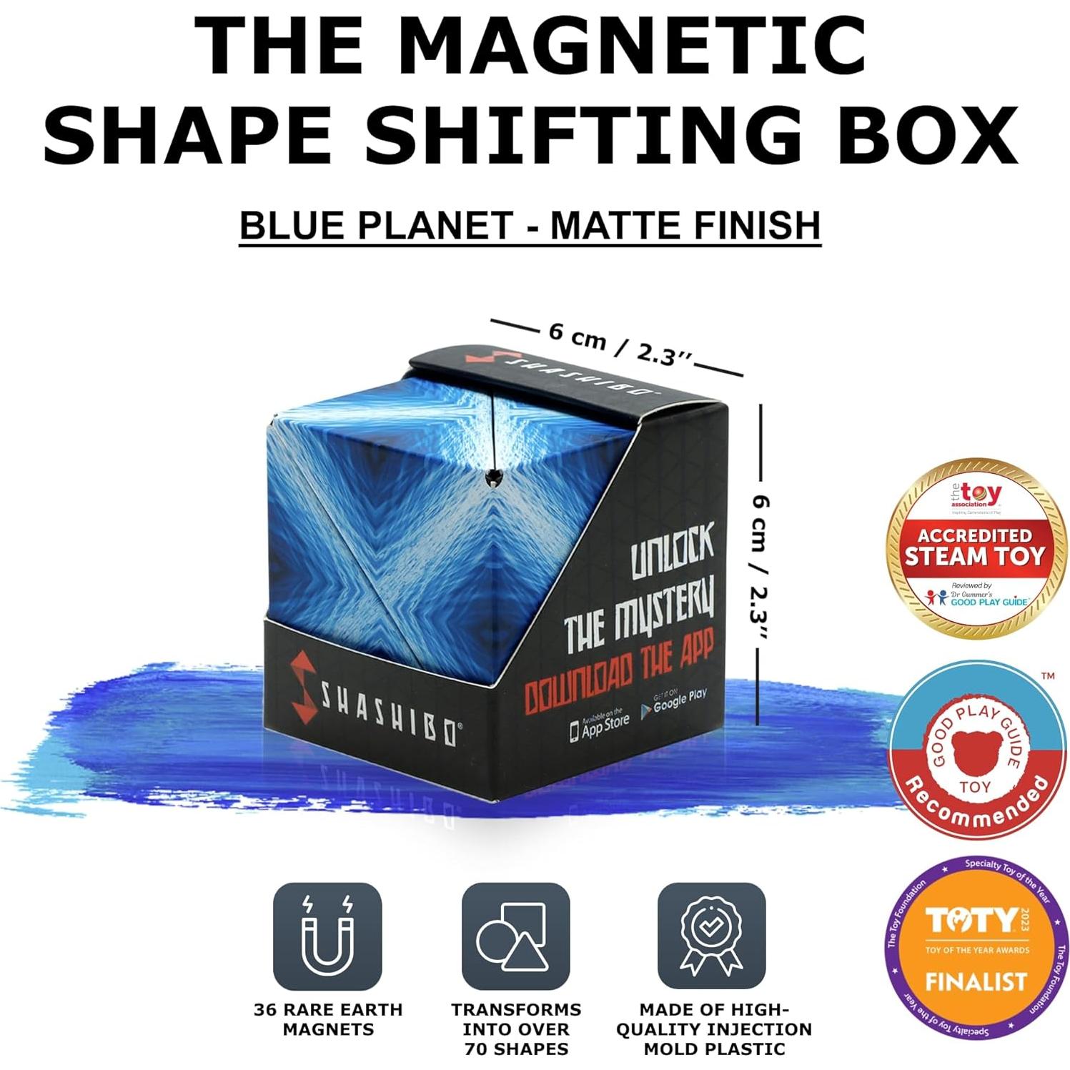 Cubo Antiestrés Shashibo Fun in Motion - Planeta Azul