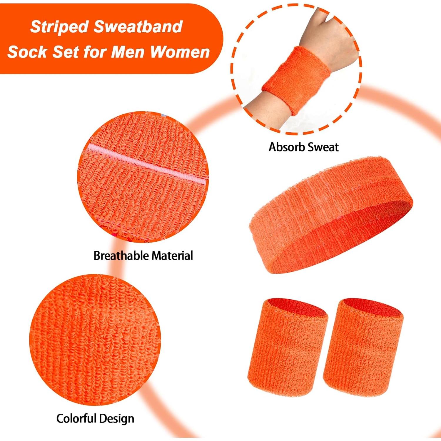 Conjunto de Muñequera y Banda Deportiva Haakong - Unisex