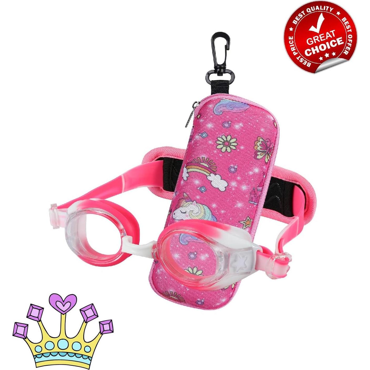 Gafas de natación RUIGAO para niños 2 a 6 años con correa acolchada