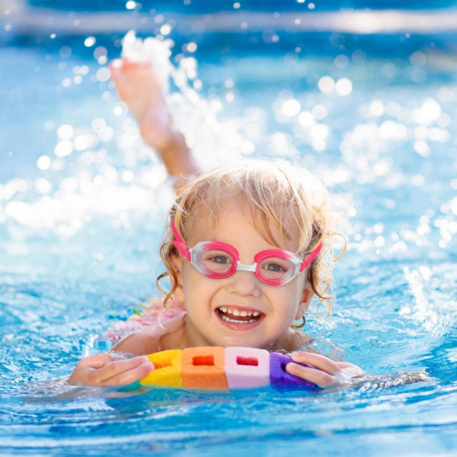 Gafas de natación RUIGAO para niños 2 a 6 años con correa acolchada