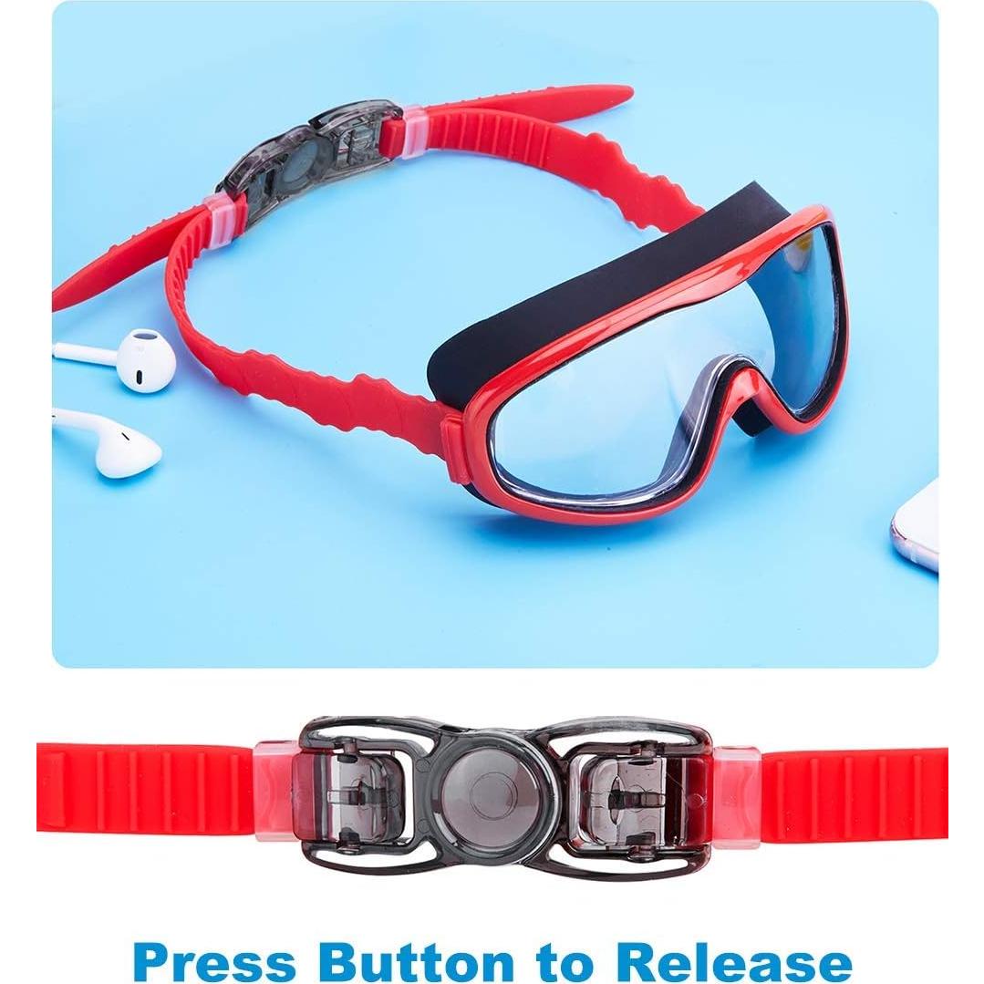 Gafas de natación KAILIMENG para niños, 2 paquetes, anti-vaho