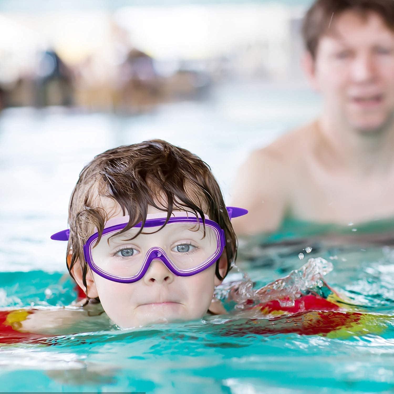 Gafas de natación KAILIMENG para niños, 2 paquetes, anti-vaho