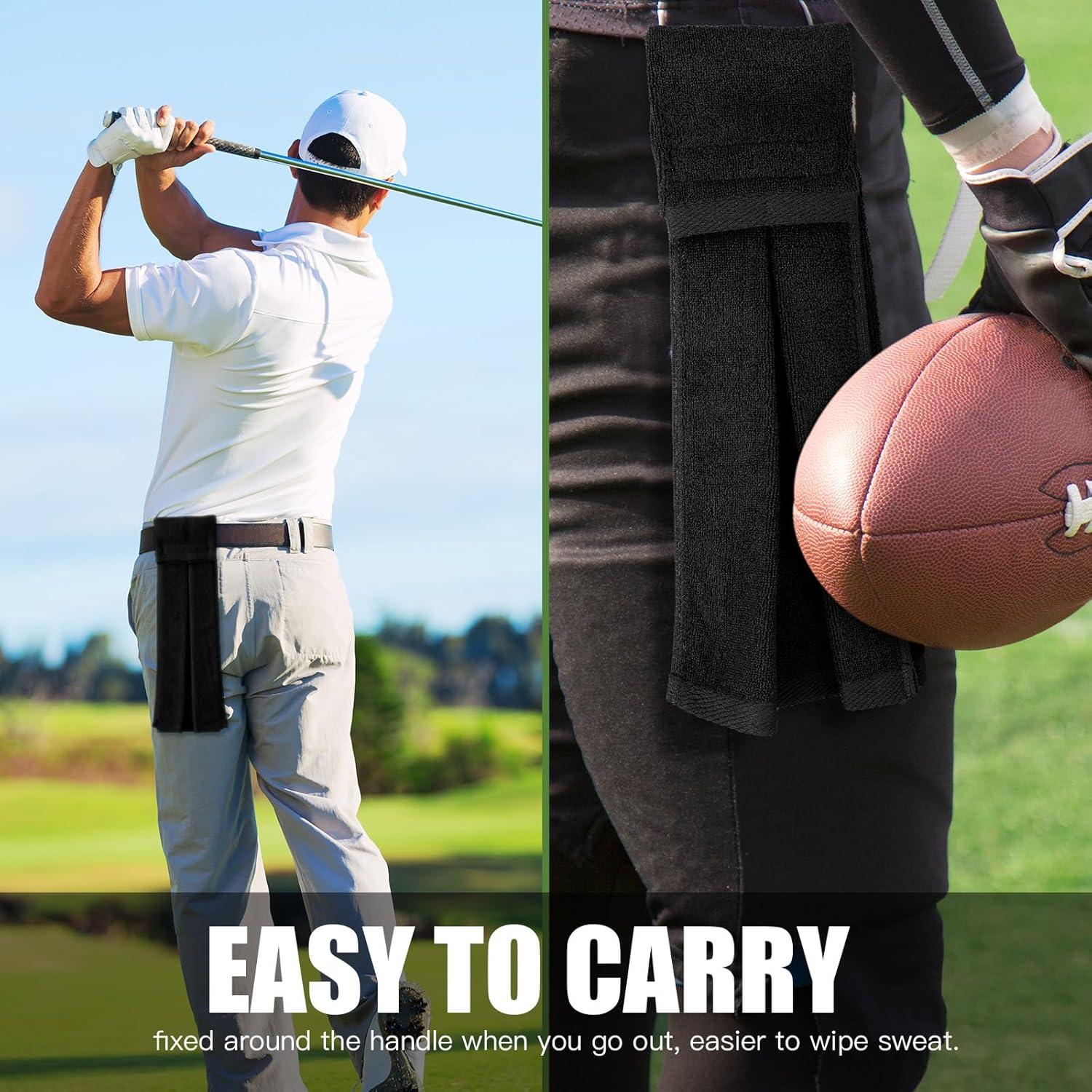 Toallas de Mano Moukeren 6 Pcs Algodón Negro para Deporte