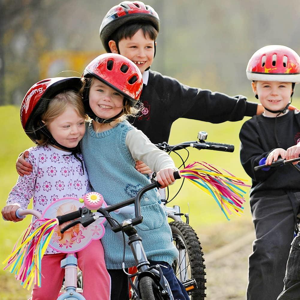 Timbre de Bicicleta IEALODS con Streamers para Niños - Rosa Verde