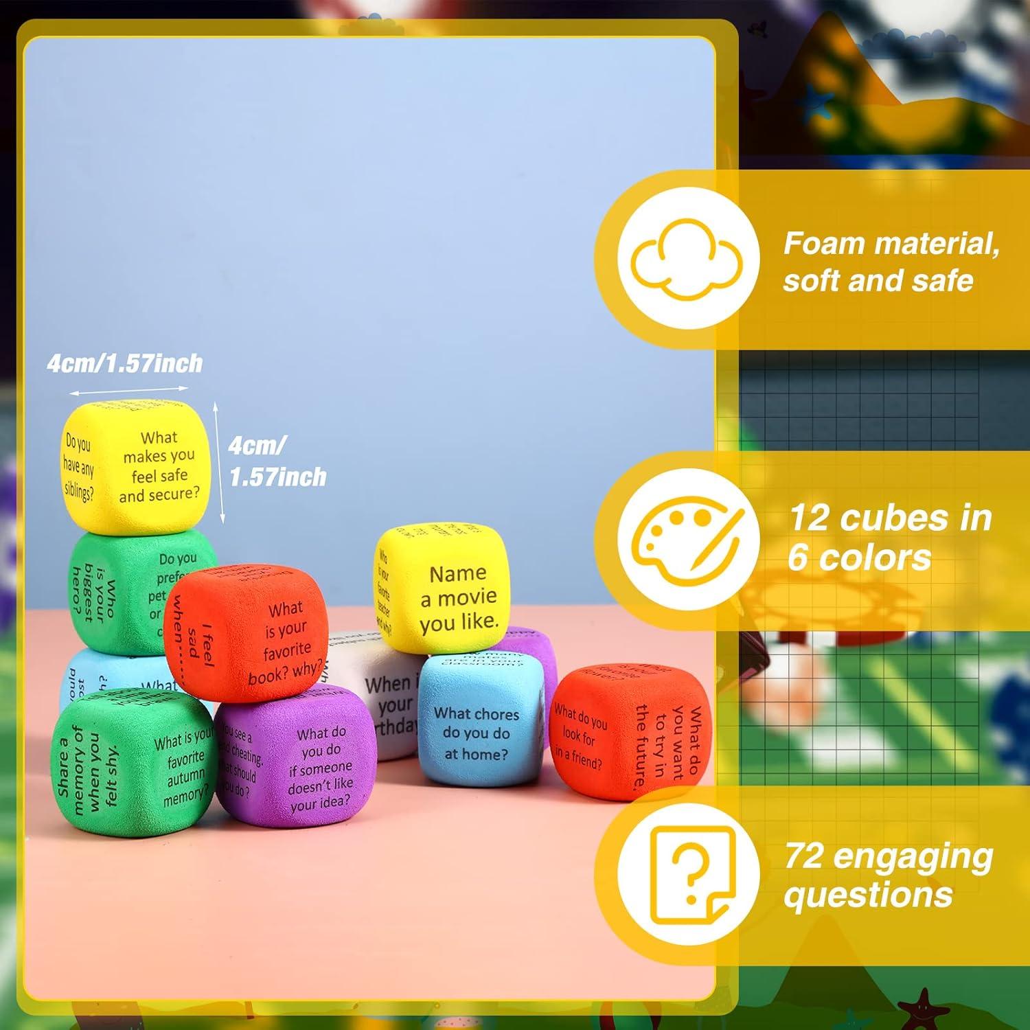 Cubos de Conversación Hanaive 12 Pcs para Aprendizaje Social