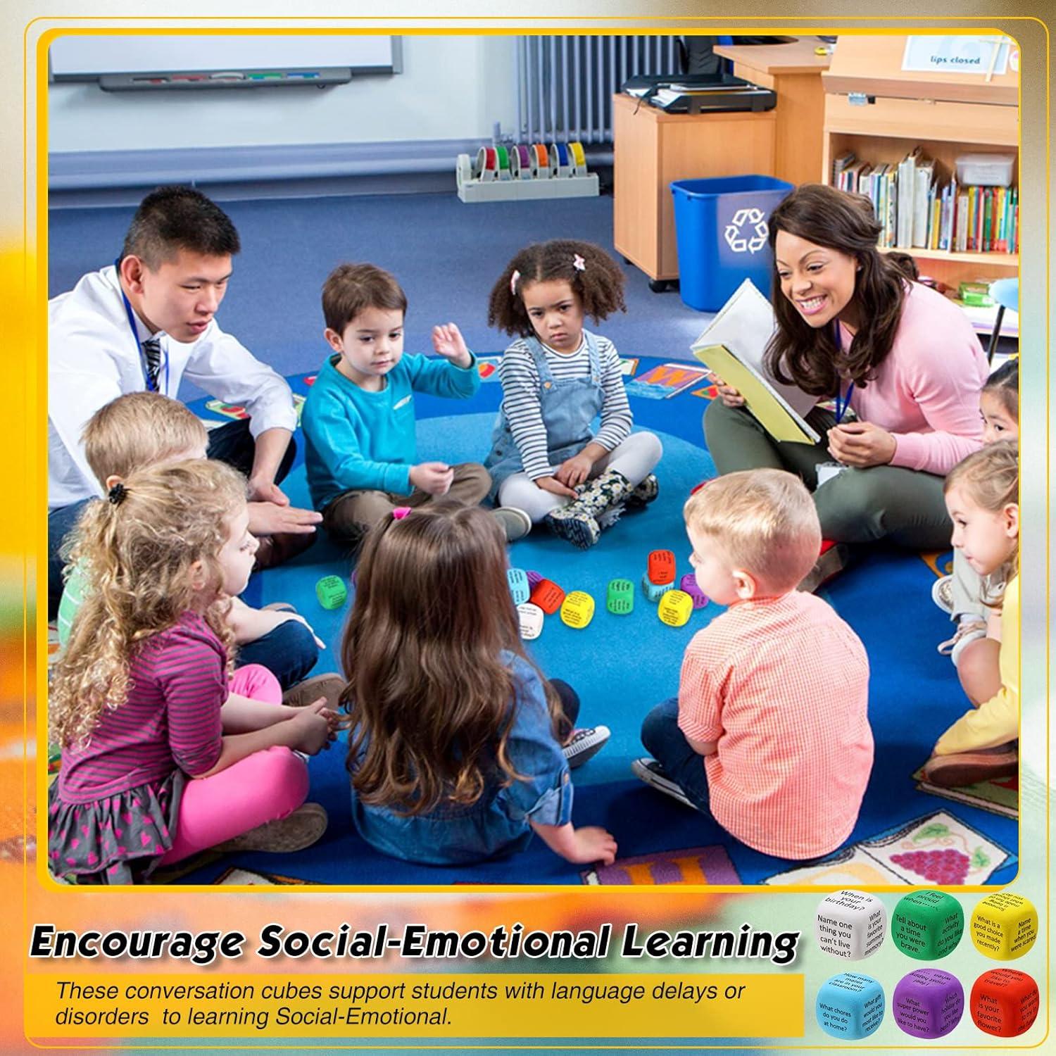 Cubos de Conversación Hanaive 12 Pcs para Aprendizaje Social