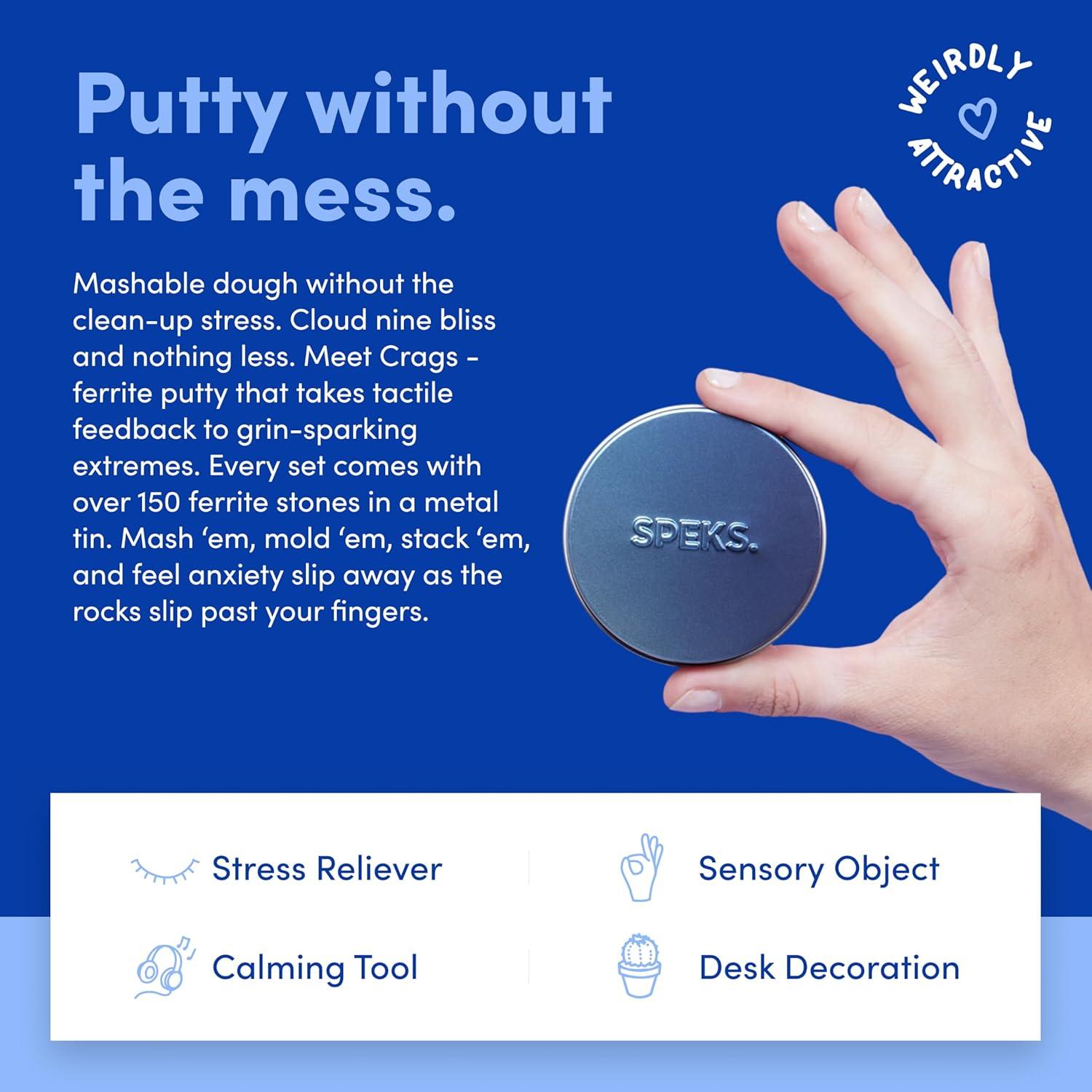 Juguete Antiestrés Speks Crags con 150 Piedras Magnéticas