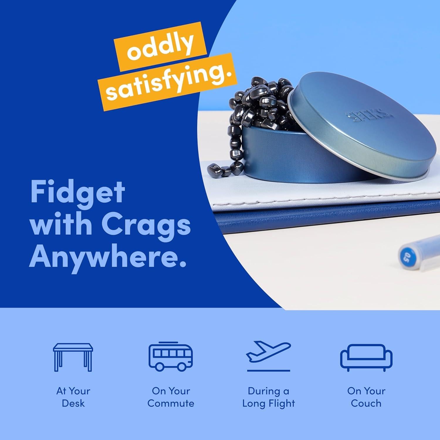 Juguete Antiestrés Speks Crags con 150 Piedras Magnéticas