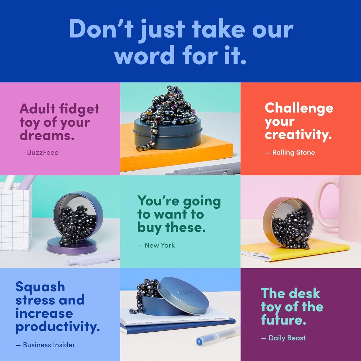 Juguete Antiestrés Speks Crags con 150 Piedras Magnéticas