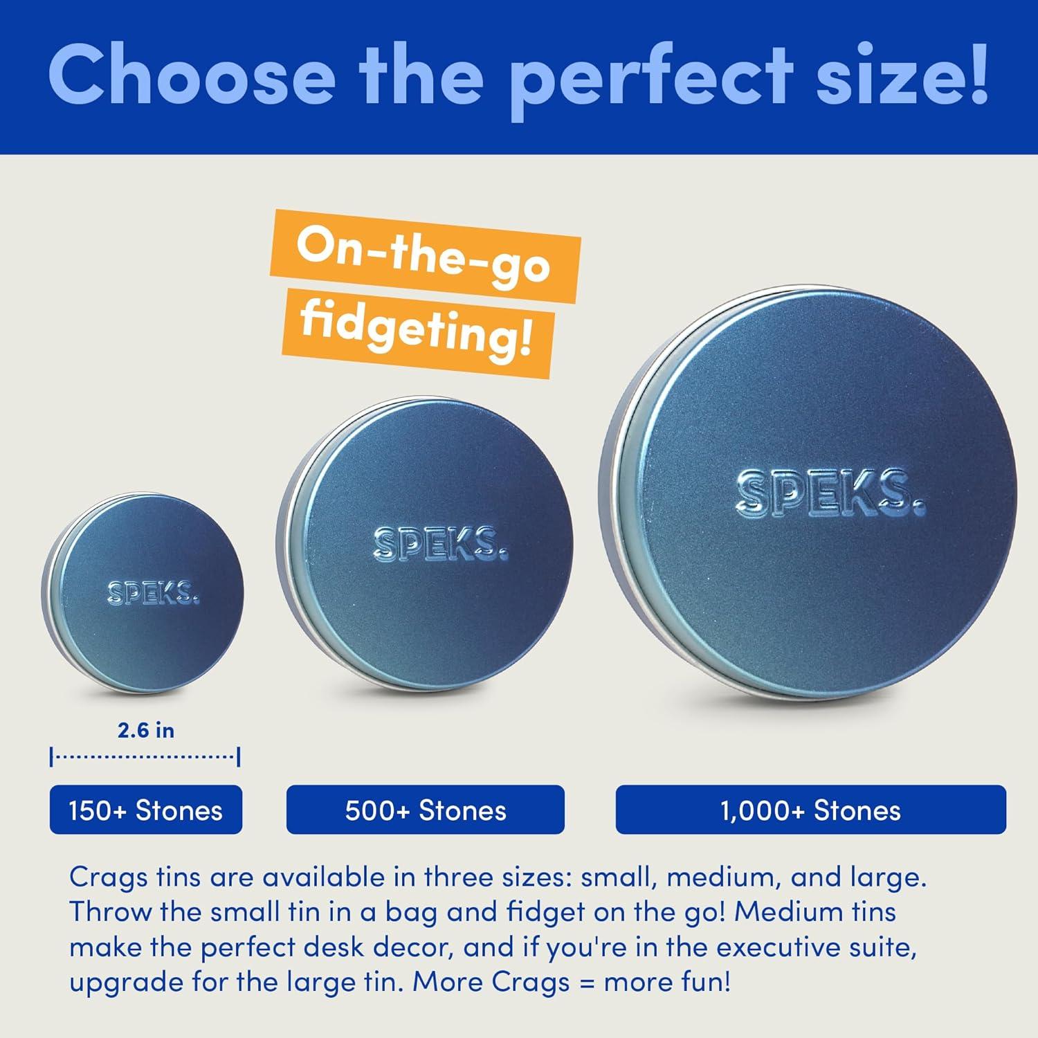 Juguete Antiestrés Speks Crags con 150 Piedras Magnéticas