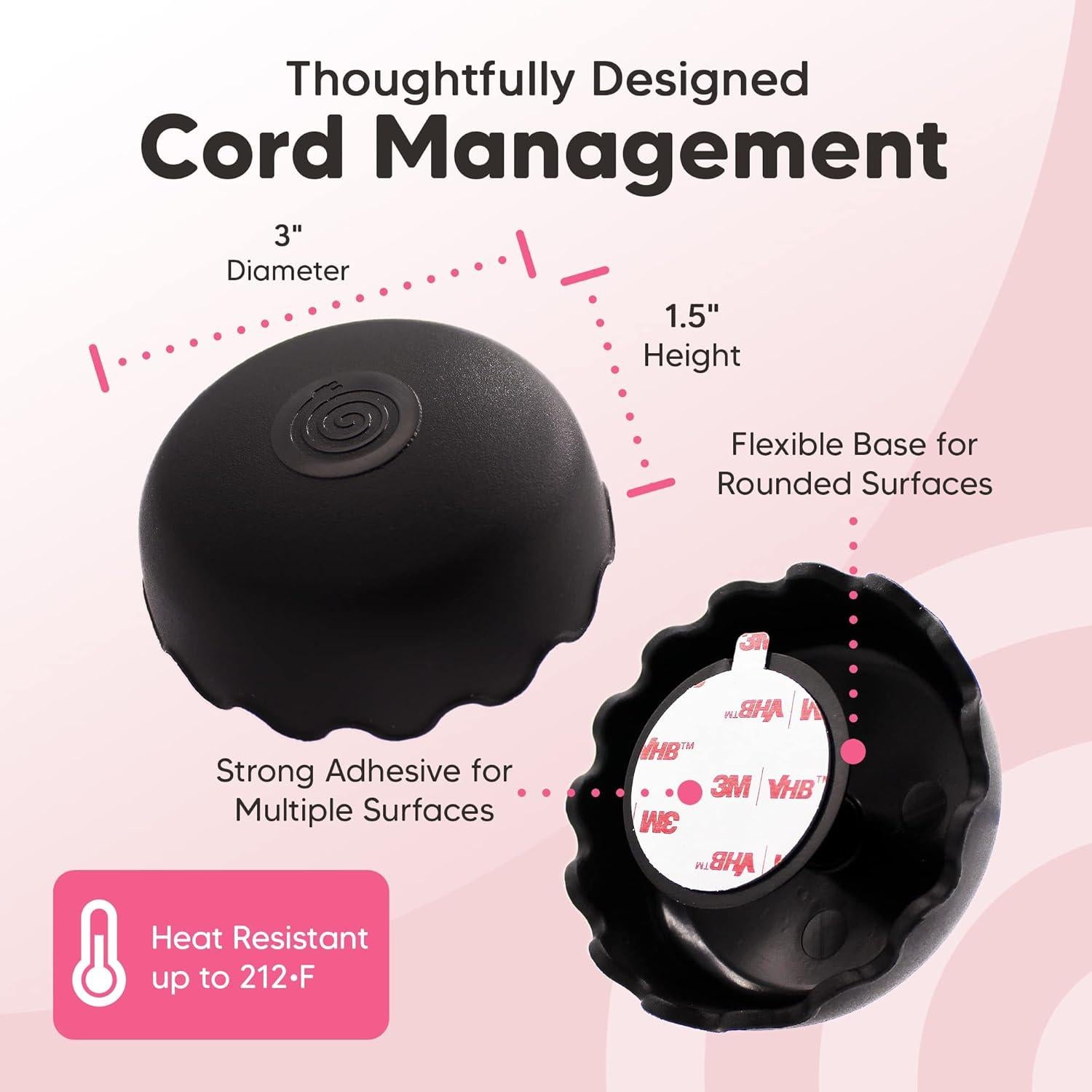 Organizador de Cables Resistente al Calor La Envoltura de Cables Negro