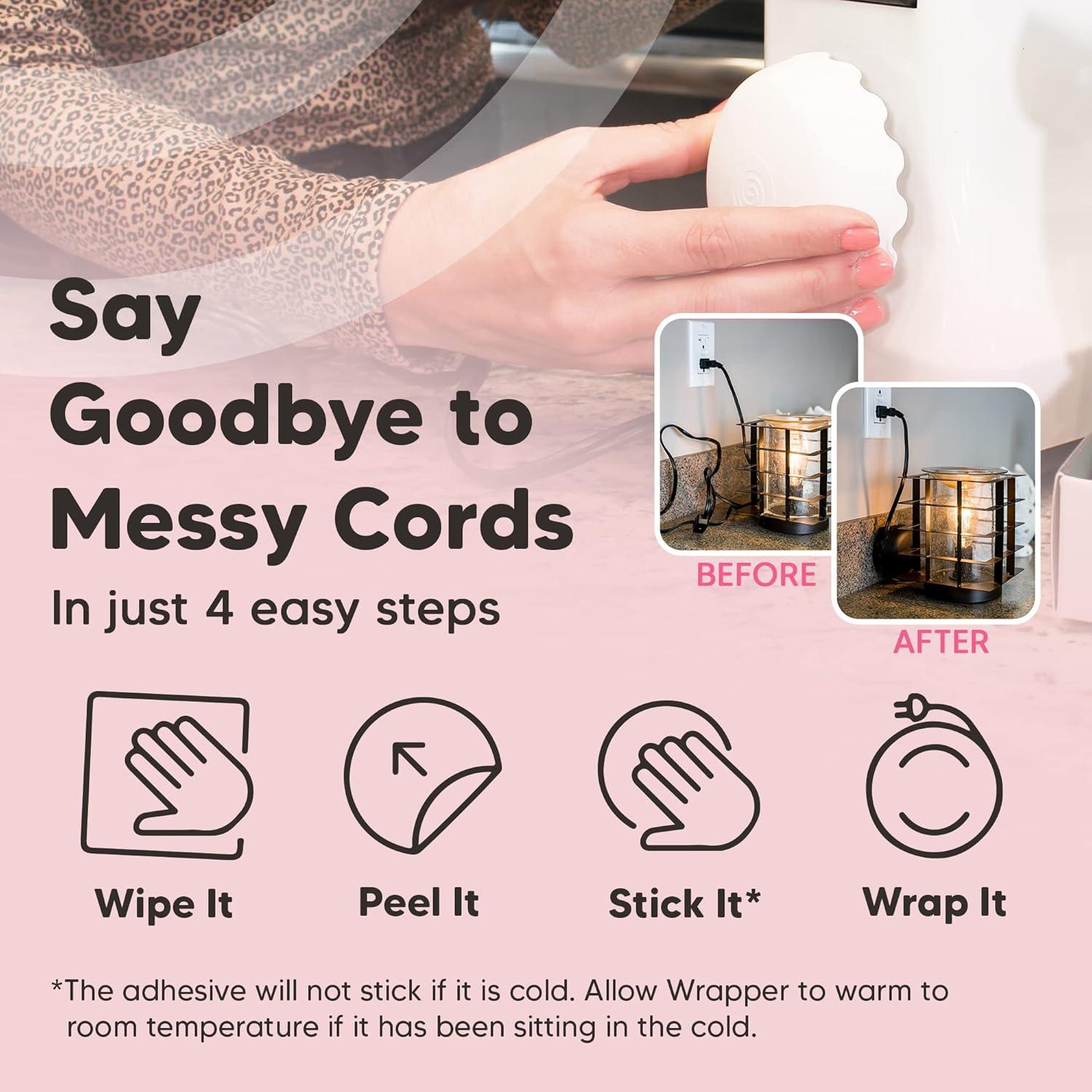 Organizador de Cables Resistente al Calor La Envoltura de Cables Negro