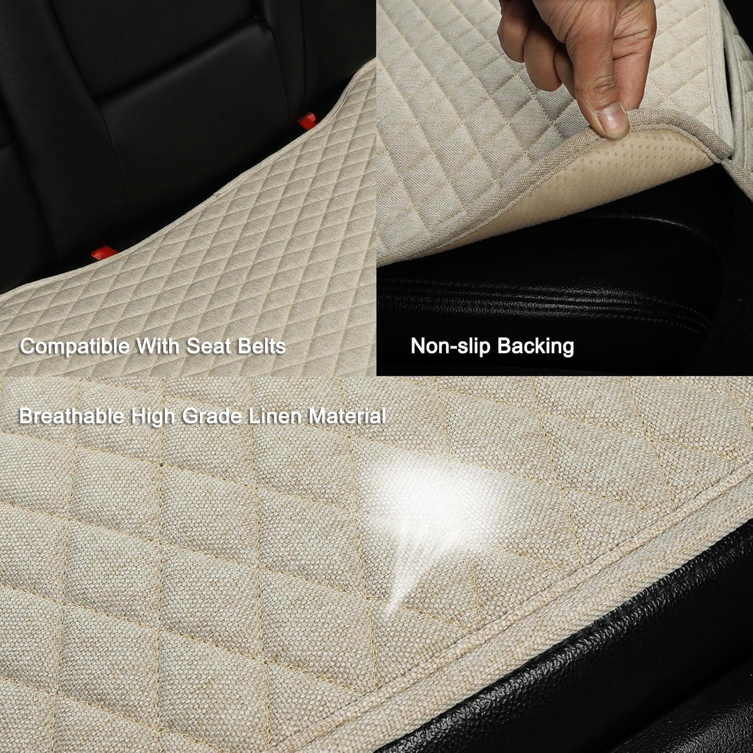 Cubiertas de Asiento de Coche West Llama Lino Beige Universal