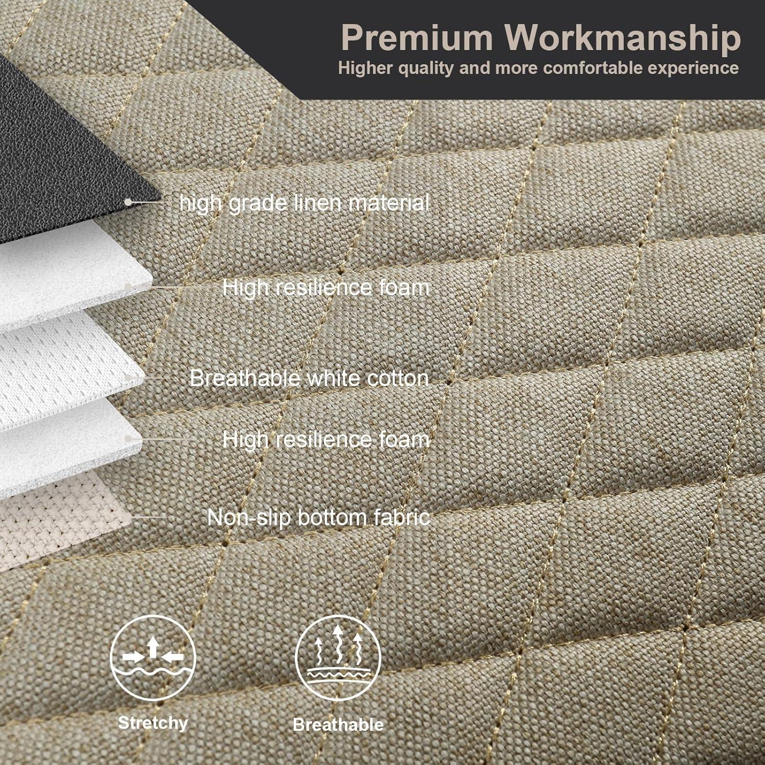 Cubiertas de Asiento de Coche West Llama Lino Beige Universal