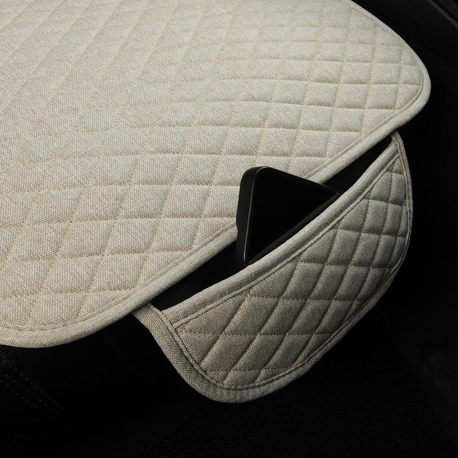 Cubiertas de Asiento de Coche West Llama Lino Beige Universal