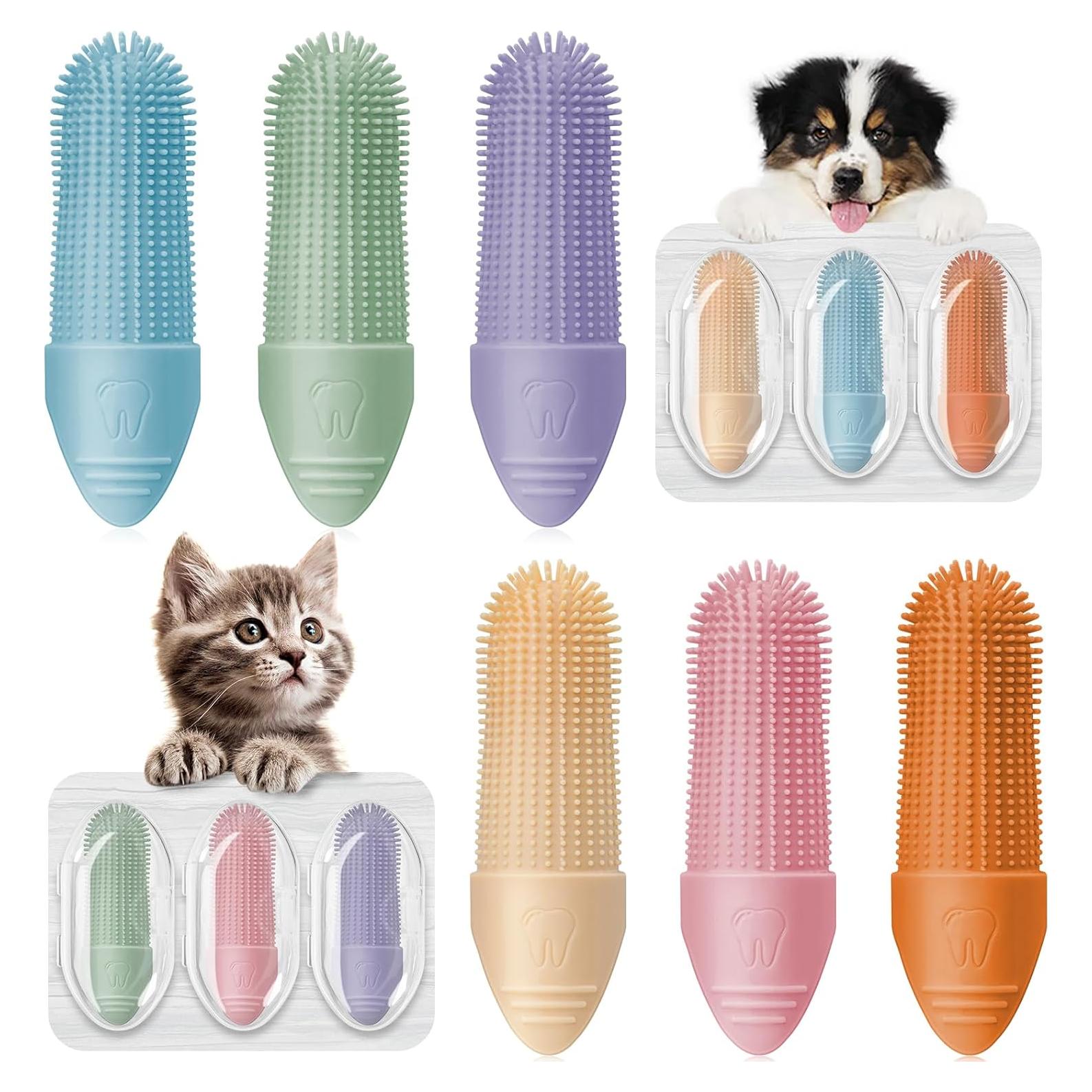 Cepillo de Dientes para Perros Duckart - 6 Paquete Silicona 360°