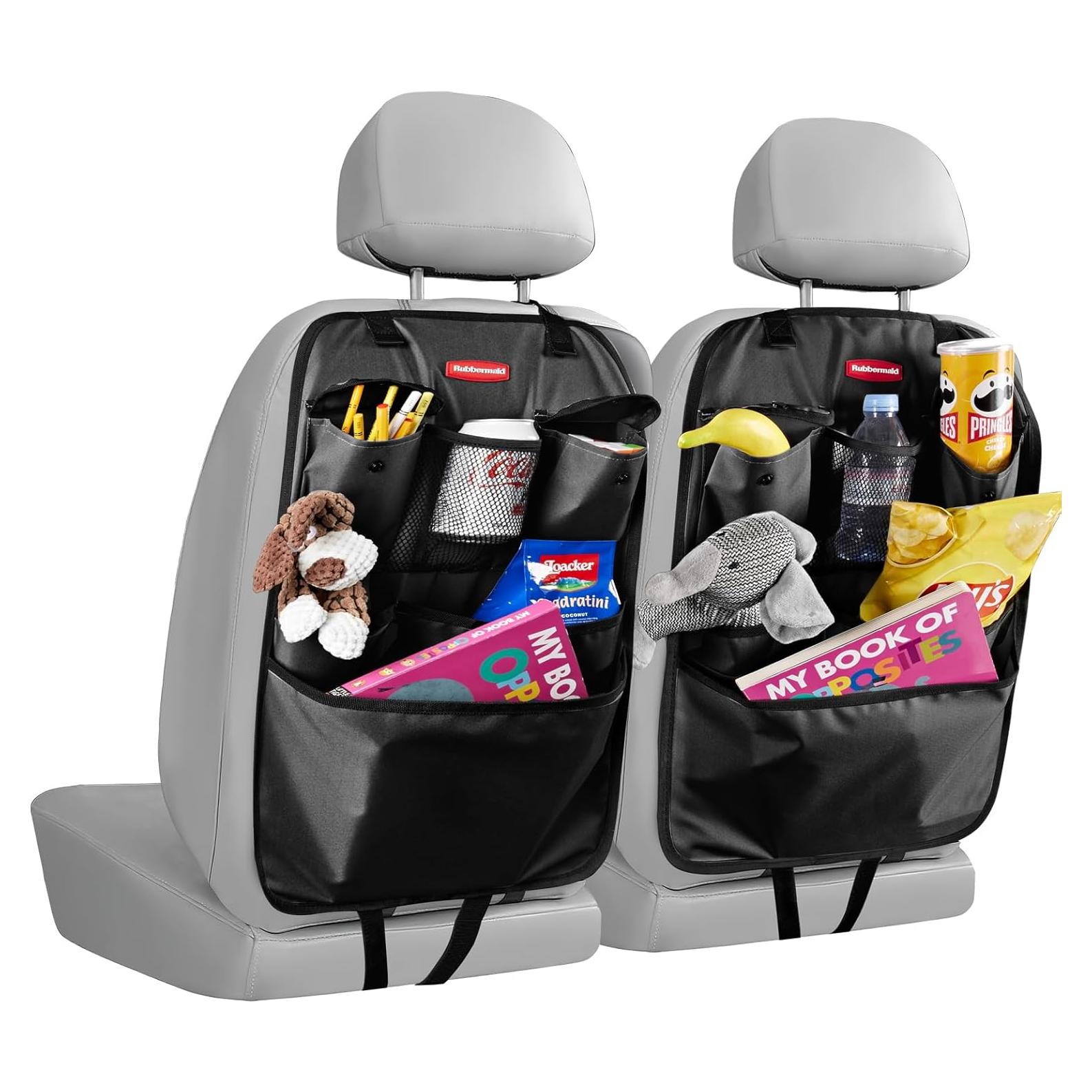 Organizador de Asiento Trasero Rubbermaid Negro con 6 Bolsillos