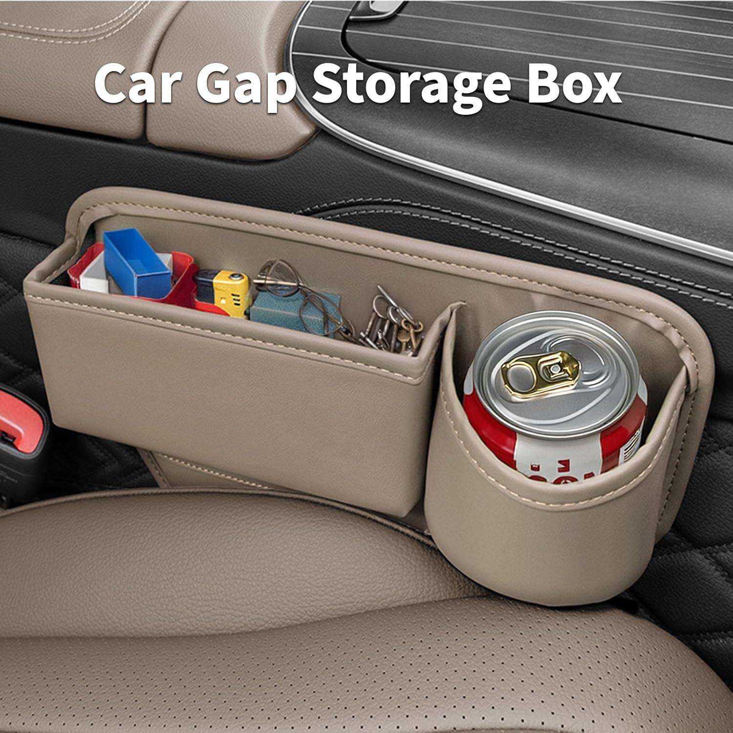 Organizador de Espacio entre Asientos BESSTAN Beige con Portavasos