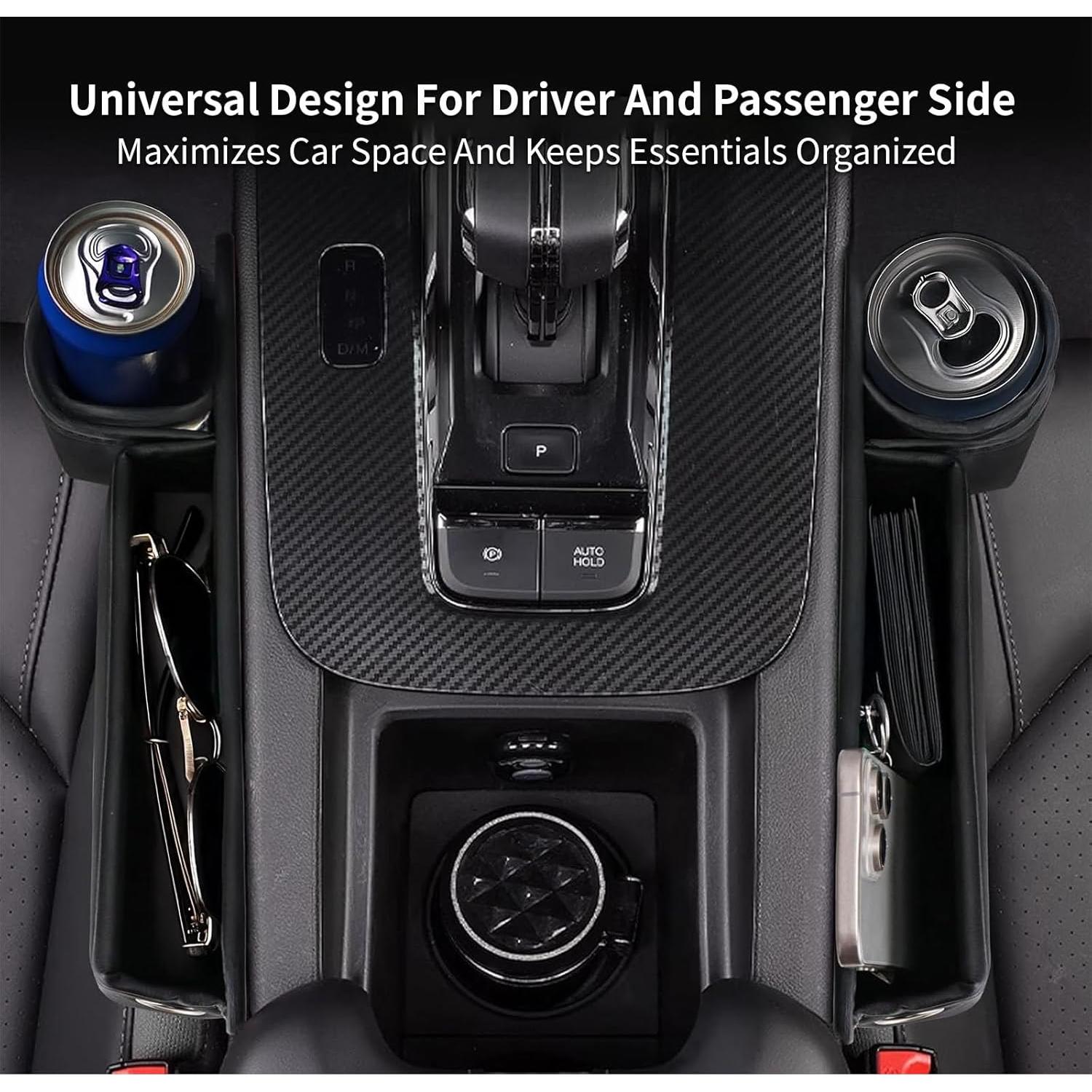 Organizador de Espacio entre Asientos BESSTAN Beige con Portavasos