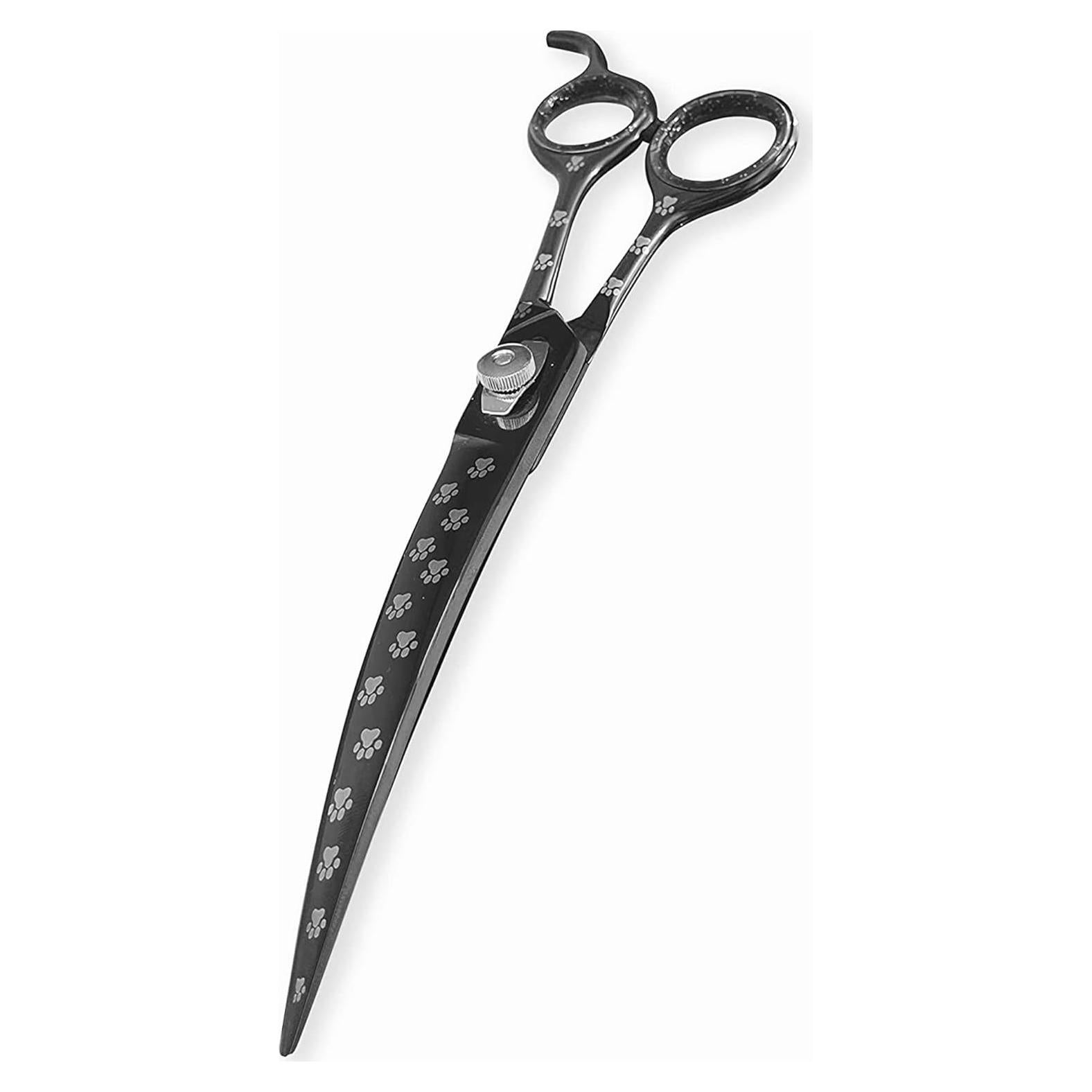 Tijera de Aseo para Mascotas Massive Bee 21.6 cm Curvada Negra