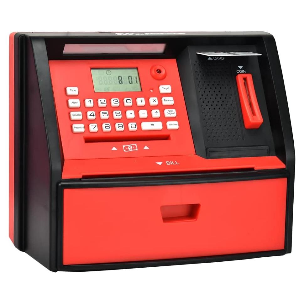 Alcancía Electrónica ATM Like Electronic AP-G972E - Negro/Rojo